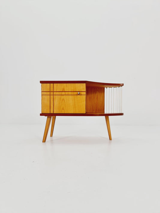 super Rare German mid-century Ash small sideboard /side table, 1950s