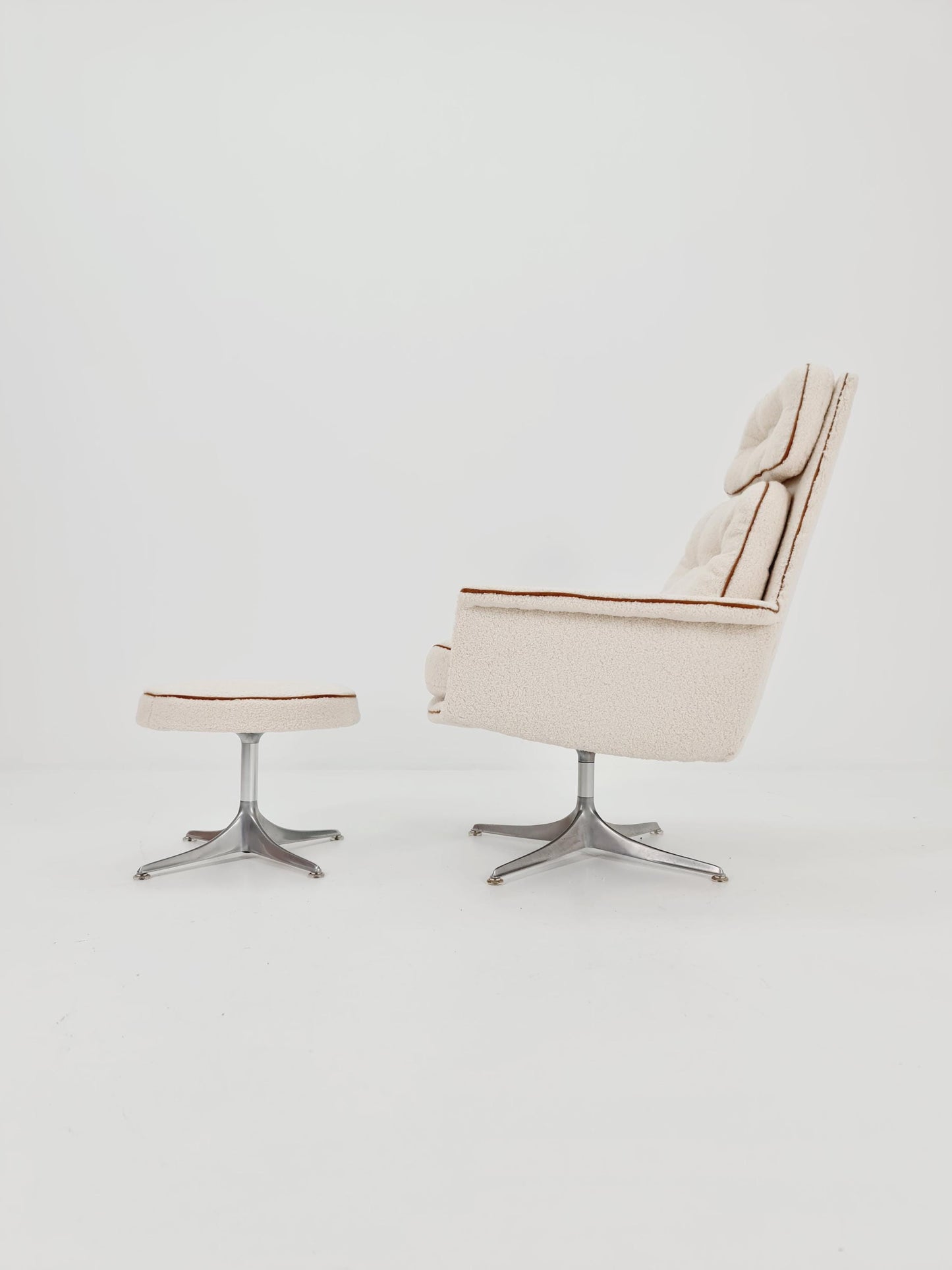 Mid-Century lounge chair with ottoman by Horst Brüning for COR , Germany 1970s