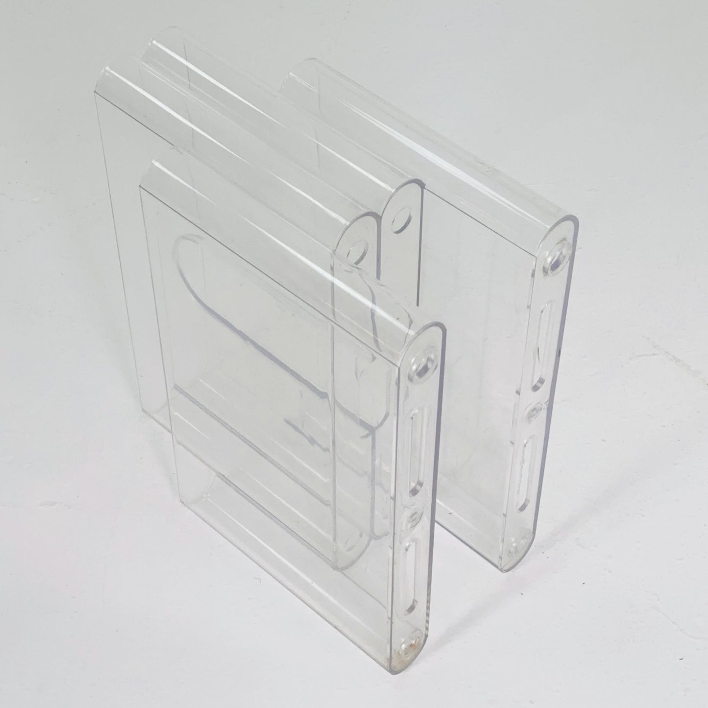 Mid-Century Modern Magazine Rack with 4 Compartments by Giotto Stoppino for Kartell, 1970s model 4676 Italy