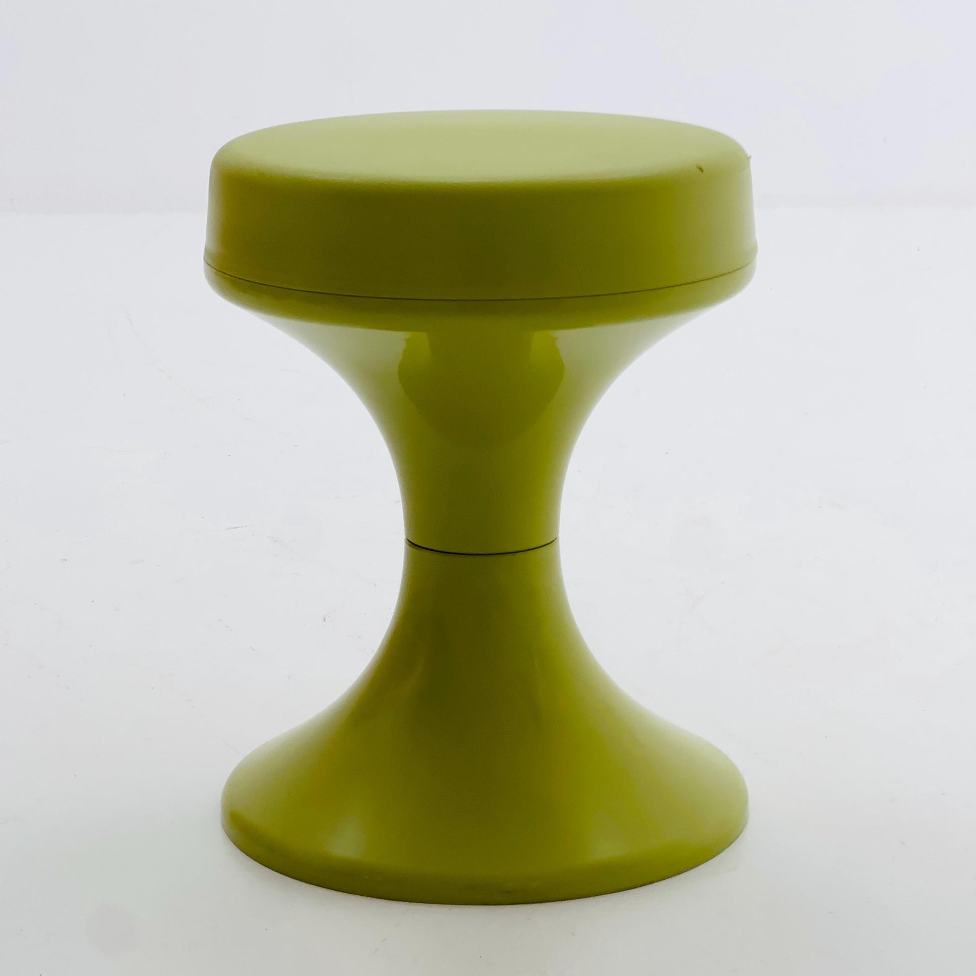 Space age green stool by Isoklepa - space age stool - Tulip Stool - Vintage Plastic Stool - Germany, 1970s