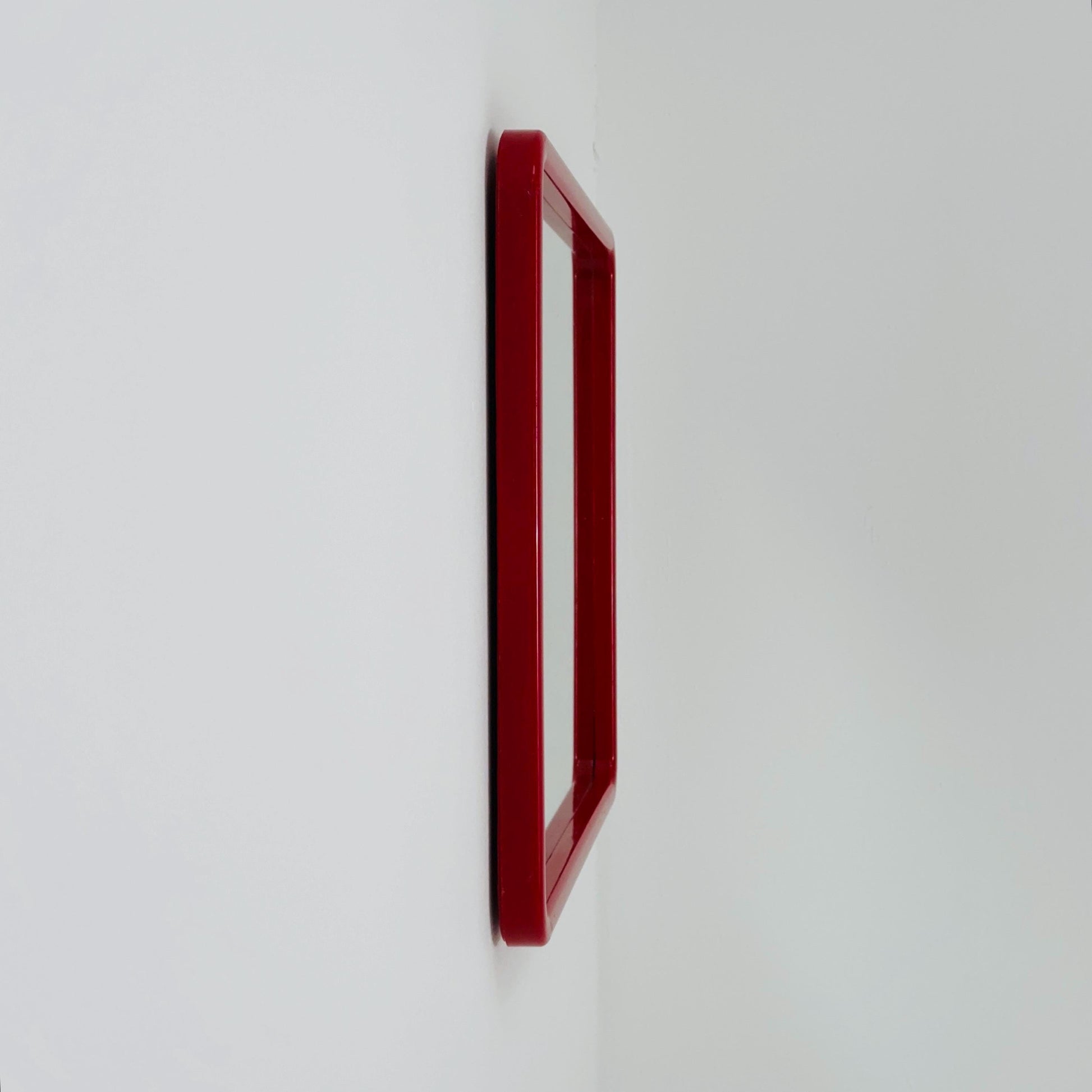 Space Age Red Wall Mirror — Germany 1970s