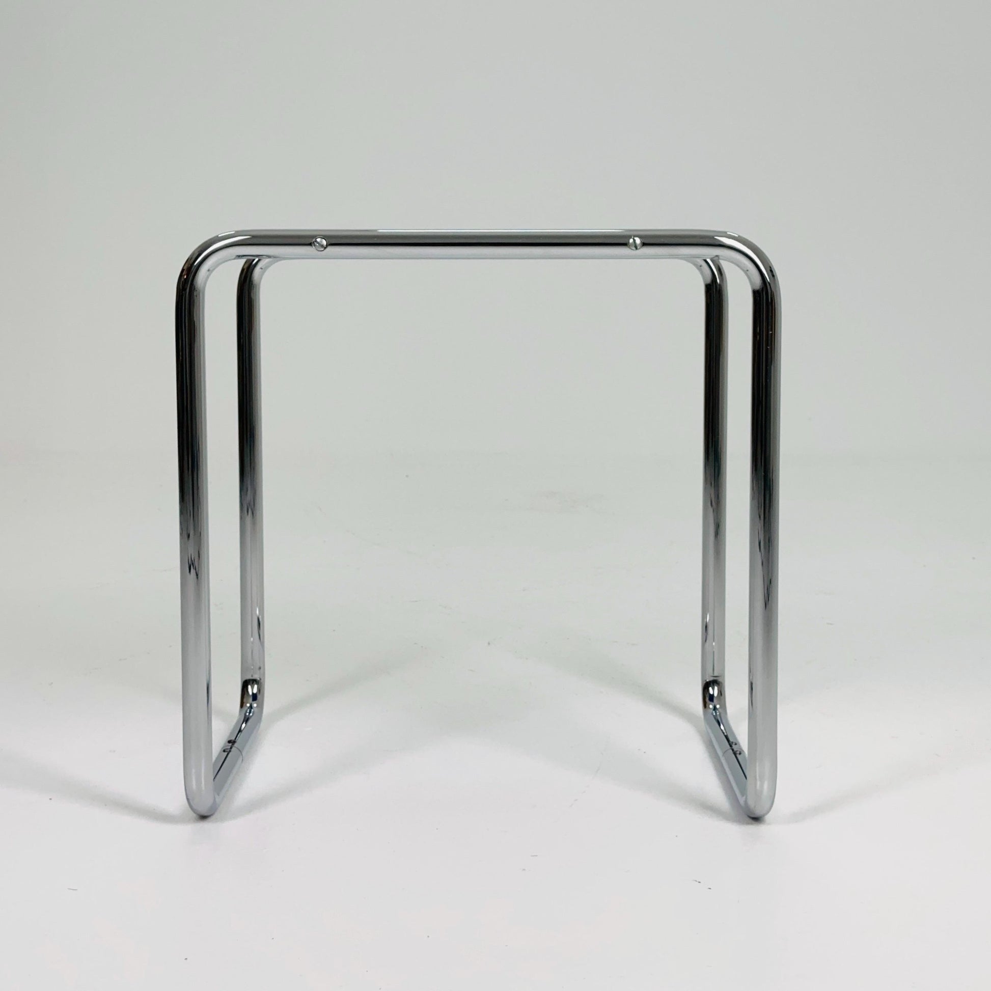 Mid century Marcel Breuer Laccio Side Coffee Table — Black & Blue Edition — Bauhaus Design by Arnol for L-C Stendal, Germany — 1970s