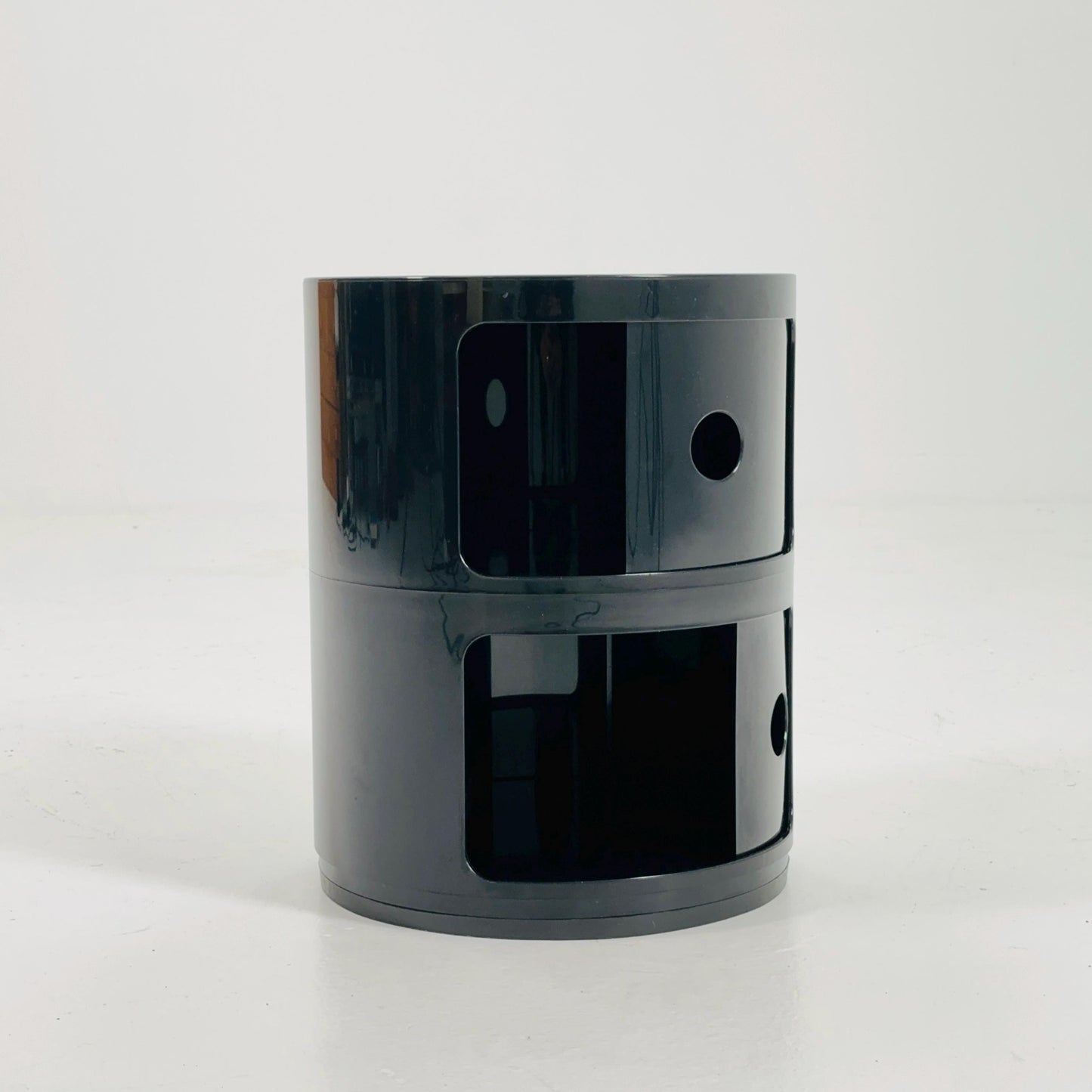 Space Age Componibili 2-Tier Storage Unit by Anna Castelli Ferrieri for Kartell — Model 4965-6-7 — Italy, 1970s