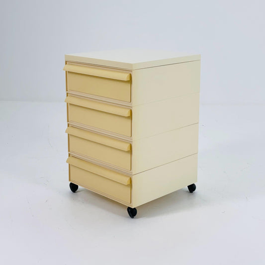 Space age Chest of drawers on wheels model 4601 by Simon Fussell for Kartell, Italy 1970s