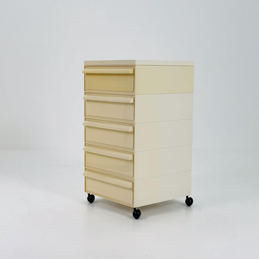 Space age Chest of drawers on wheels model 4601 by Simon Fussell for Kartell, Italy 1970s