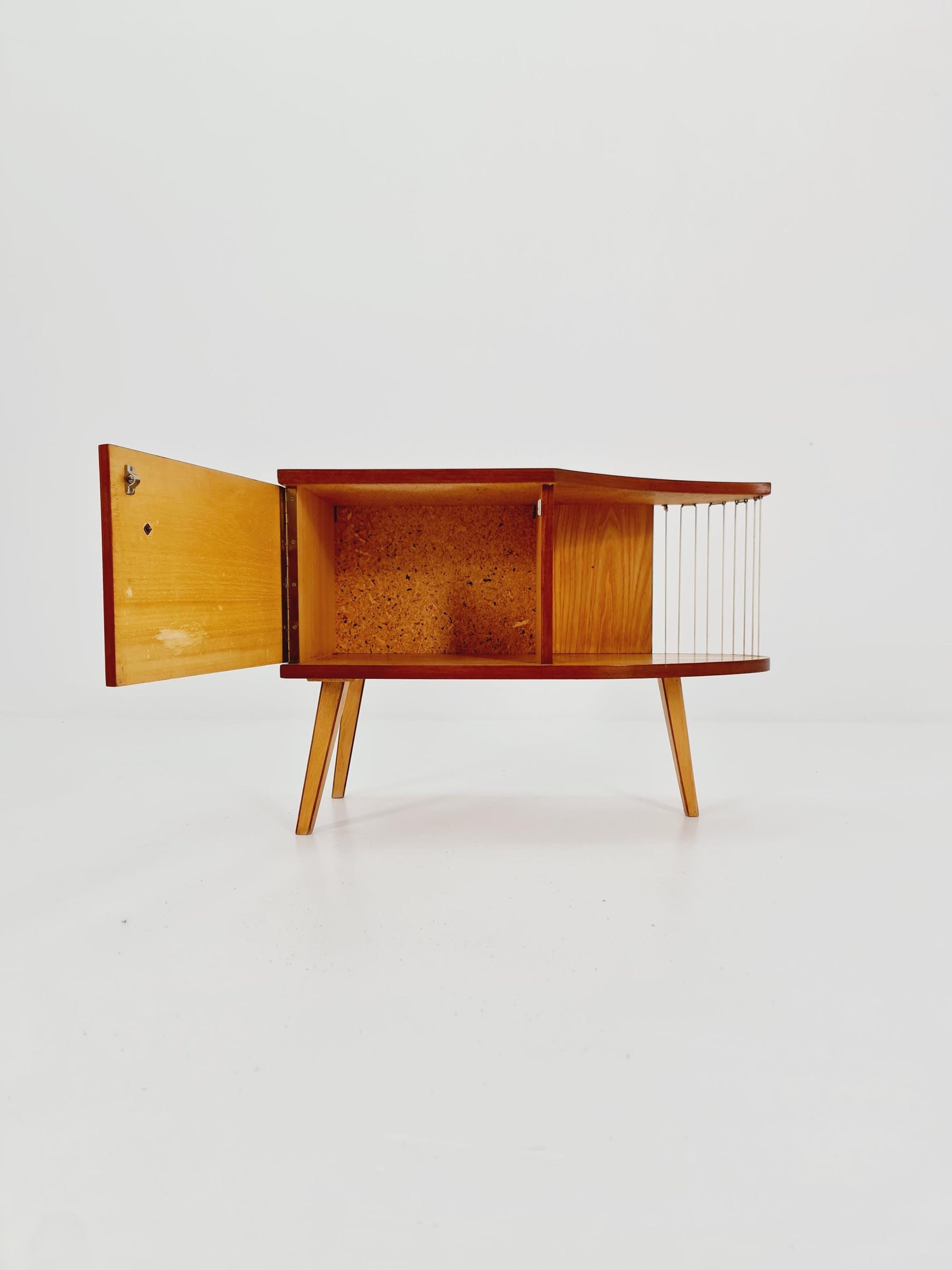 super Rare German mid-century Ash small sideboard /side table, 1950s