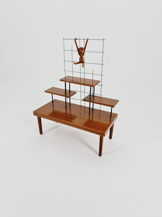 Big 1950s German Plant Stand, Vintage Mid-Century Minimalist Indoor Plant Stand Side Table Retro flower table