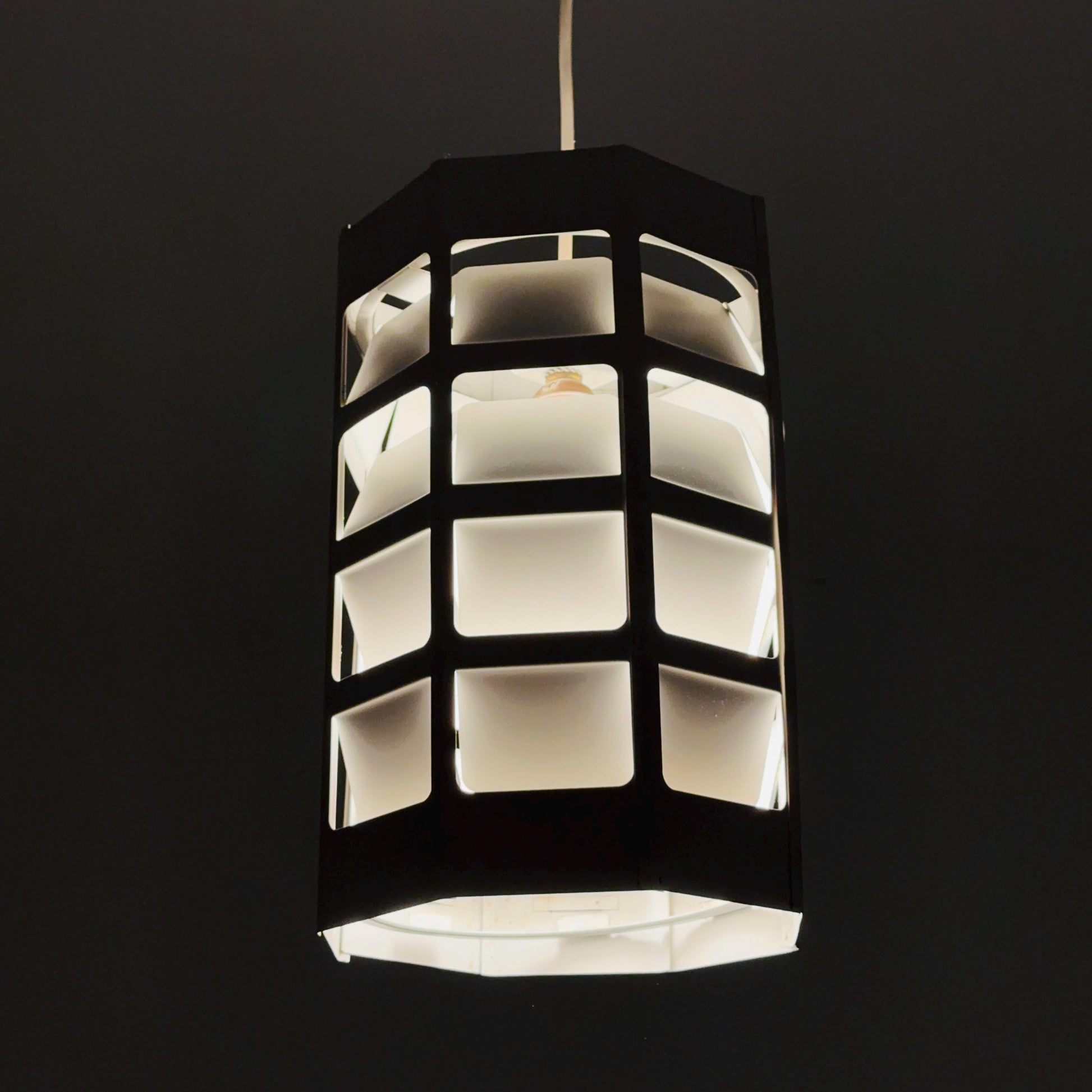 Danish Modern Pendant Lamp by Poul Gernes for Louis Poulsen | Perforated Metal | 1960s