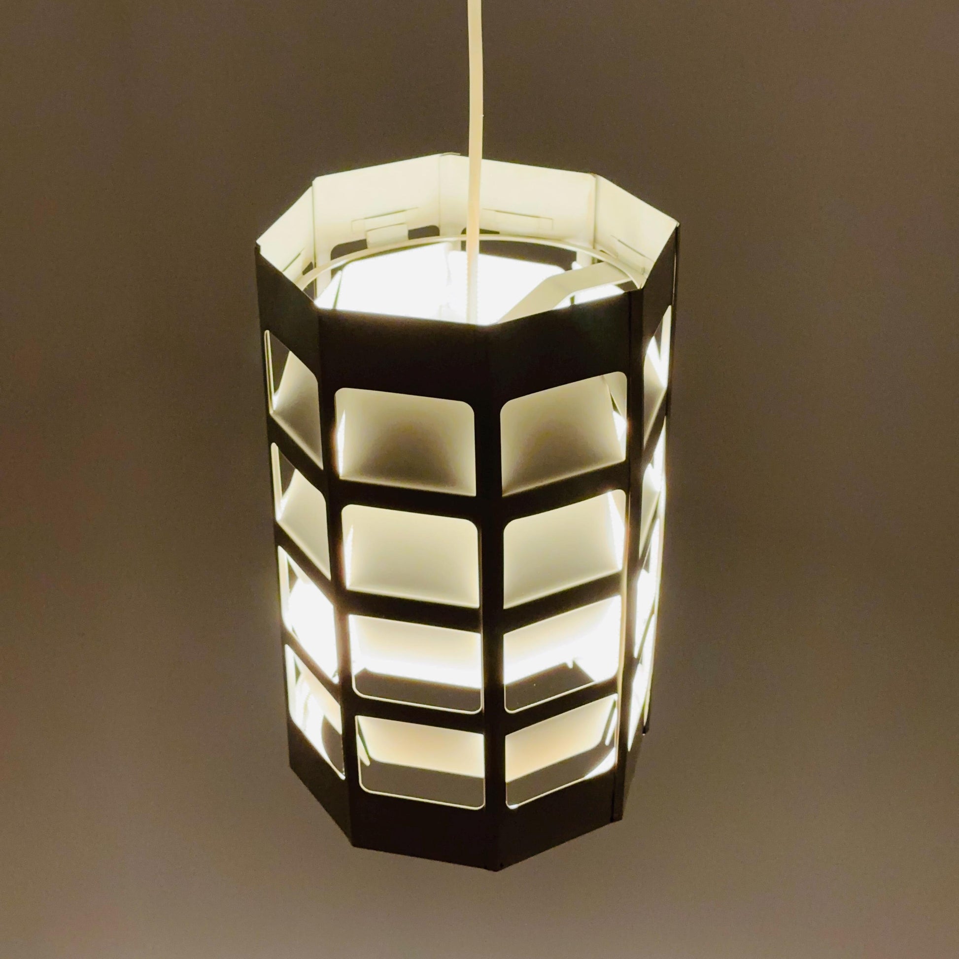 Danish Modern Pendant Lamp by Poul Gernes for Louis Poulsen | Perforated Metal | 1960s