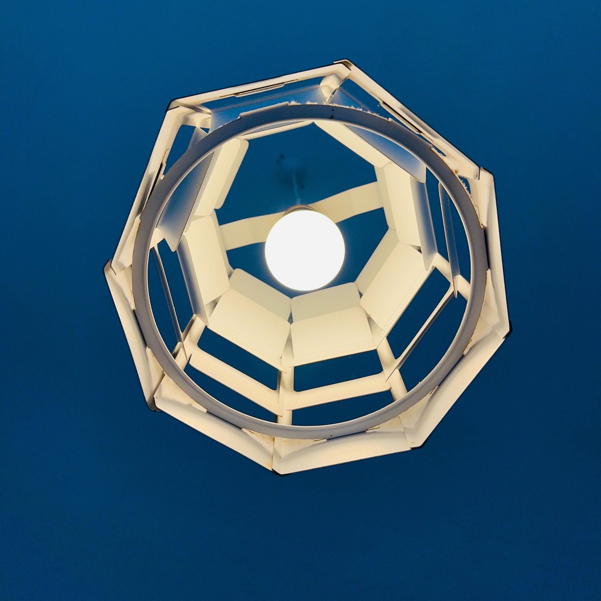 Danish Modern Pendant Lamp by Poul Gernes for Louis Poulsen | Perforated Metal | 1960s