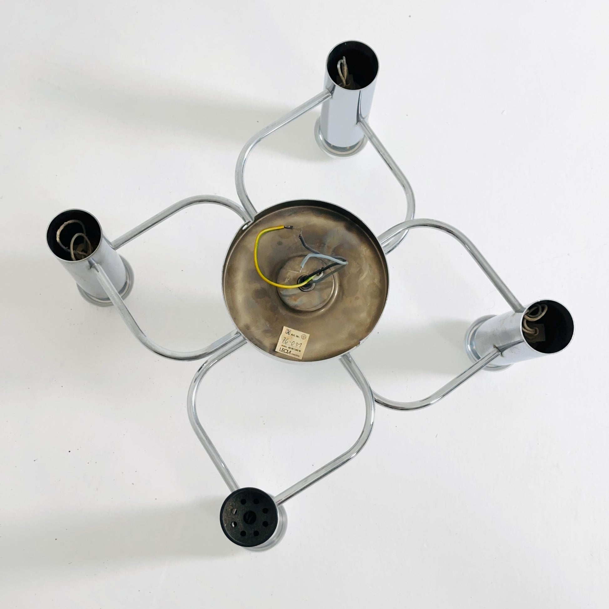 Mid century Space Age Ceiling or Wall Lamp by Gaetano Sciolari for Leola, 1970s, Germany