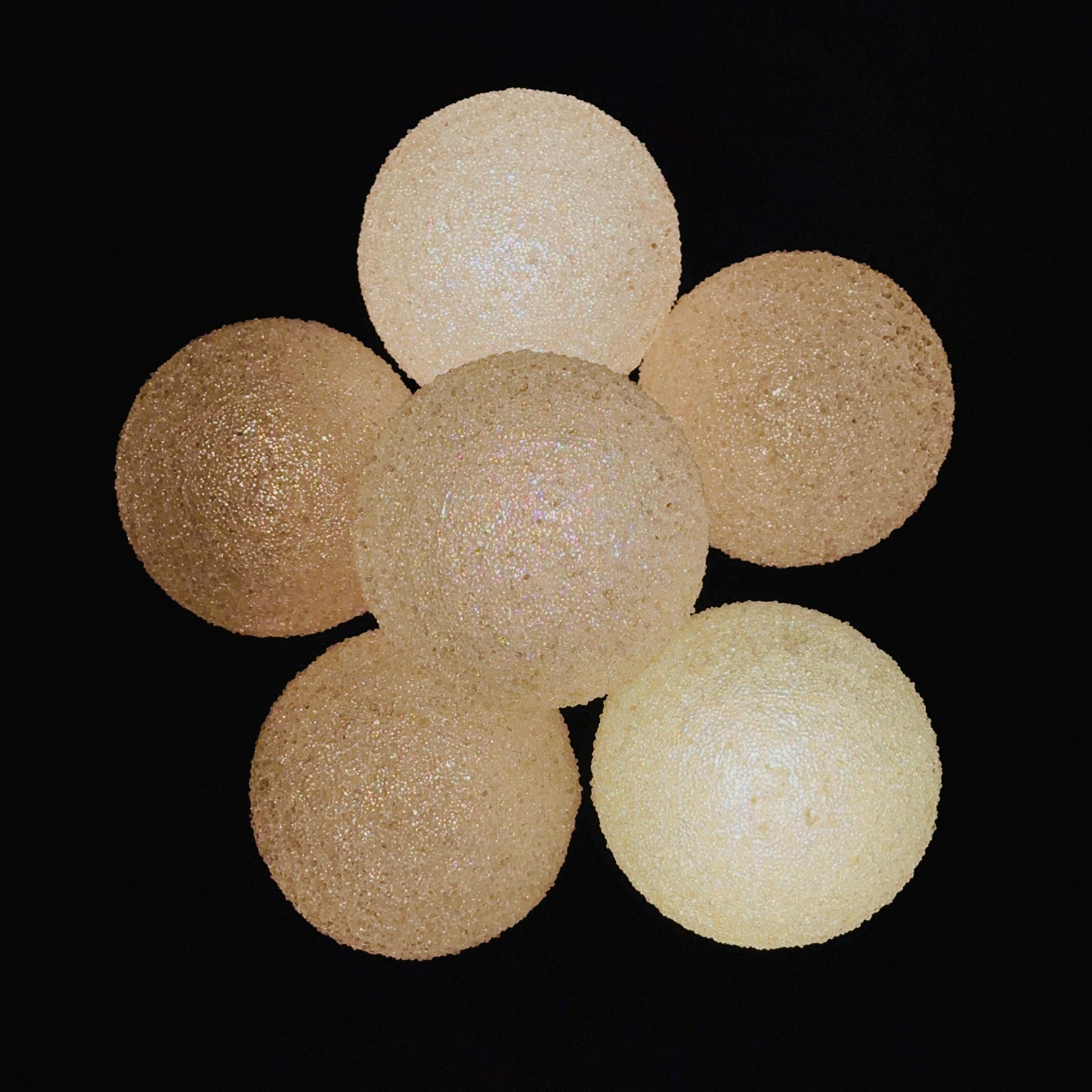 Mid-Century Pendant Lamp with 6 Plexiglass Globe Shades, Germany, 1970s