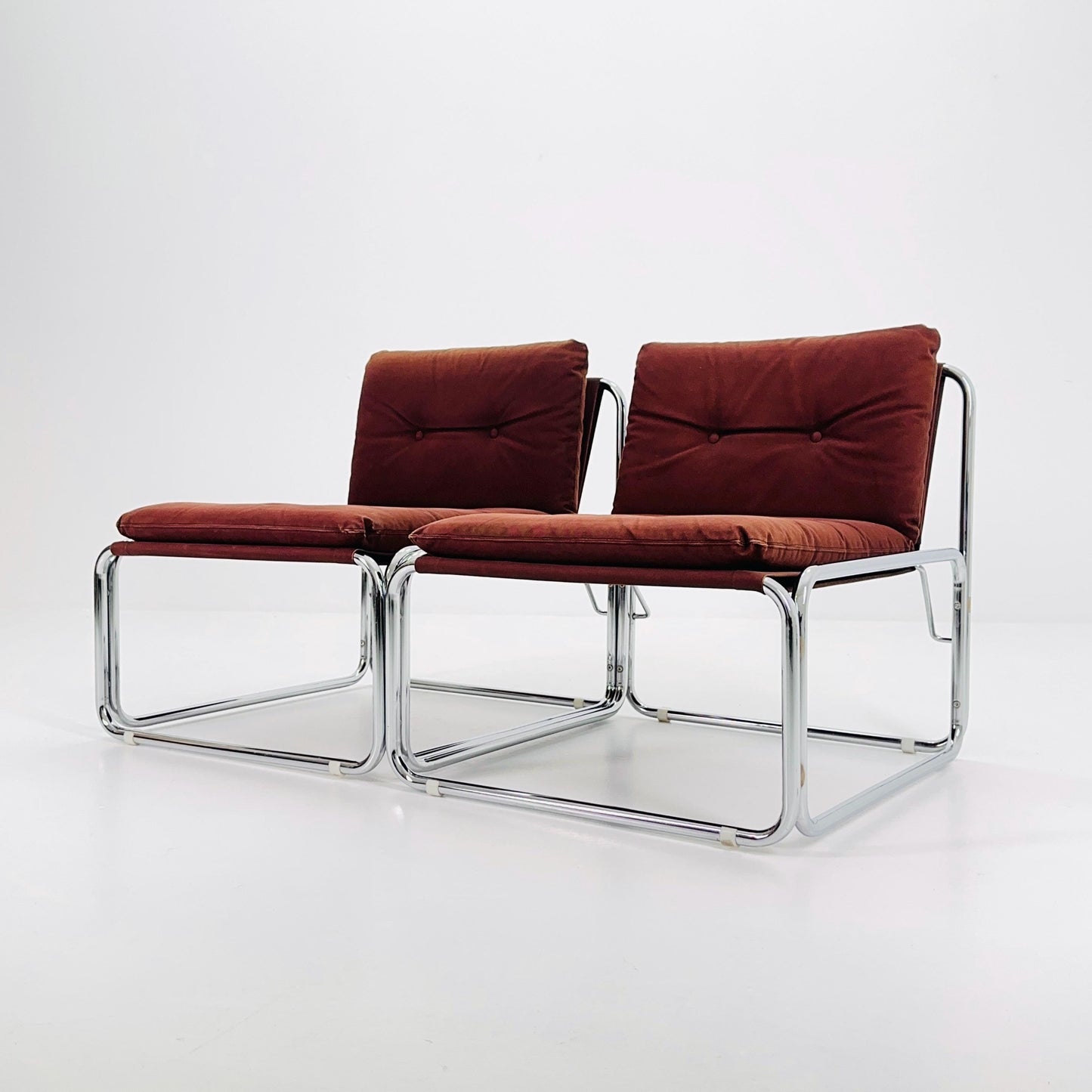 Set of 2 Mid century Wim Ypma Lounge Chairs for Riemersma, 1960s Netherlands
