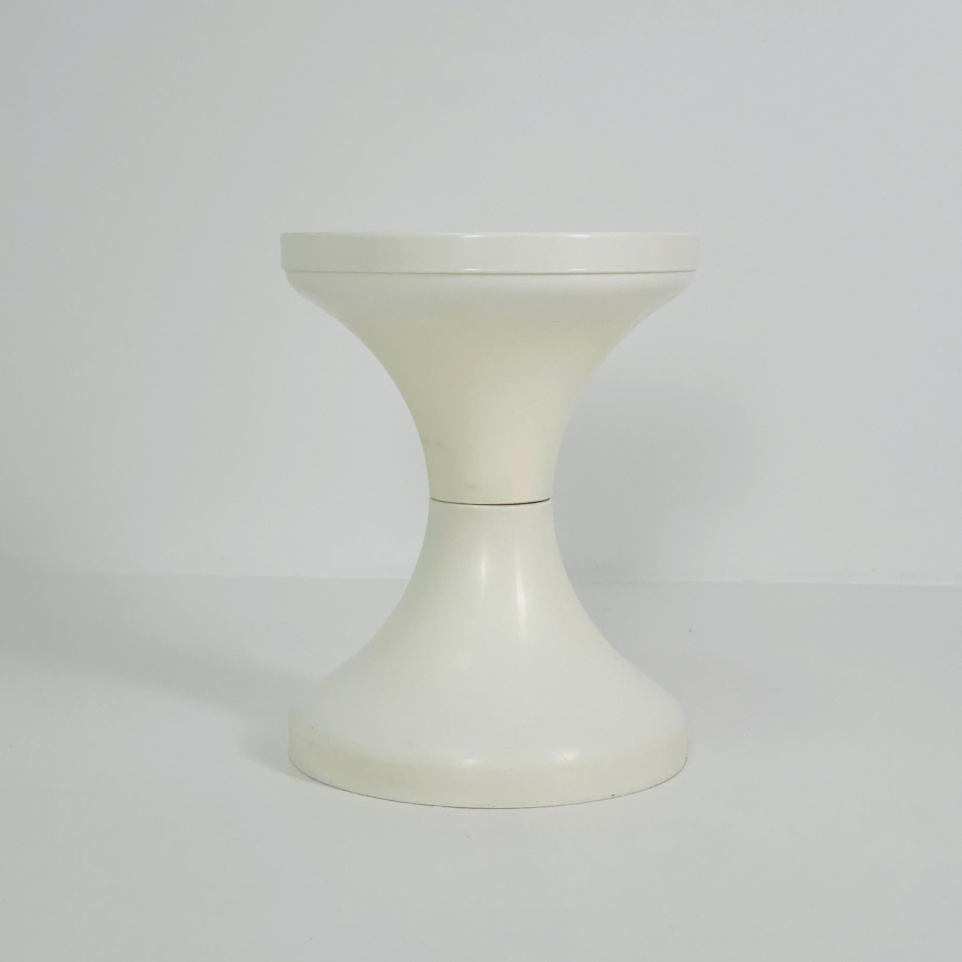 Space age Emsa west Germany retro white stool 1980s Germany