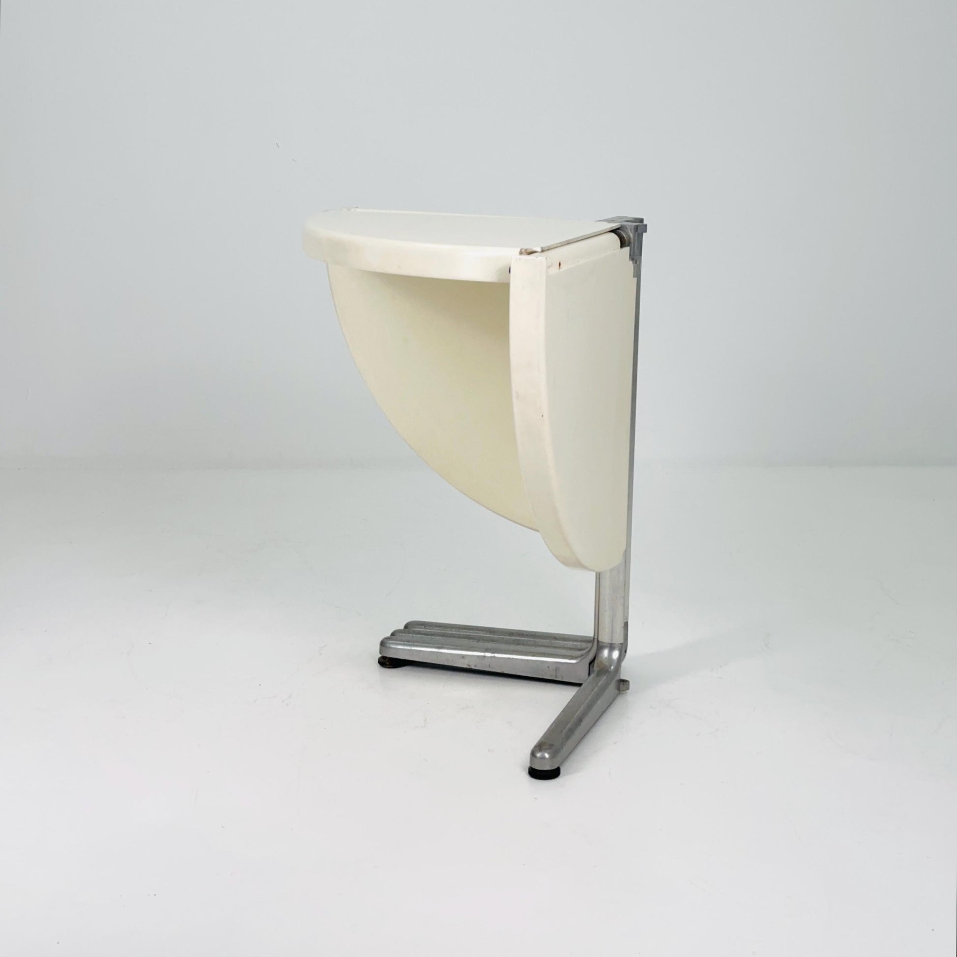Mid century Italian Plano Folding white Table by Giancarlo Piretti, 1970s