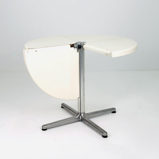 Mid century Italian Plano Folding white Table by Giancarlo Piretti, 1970s
