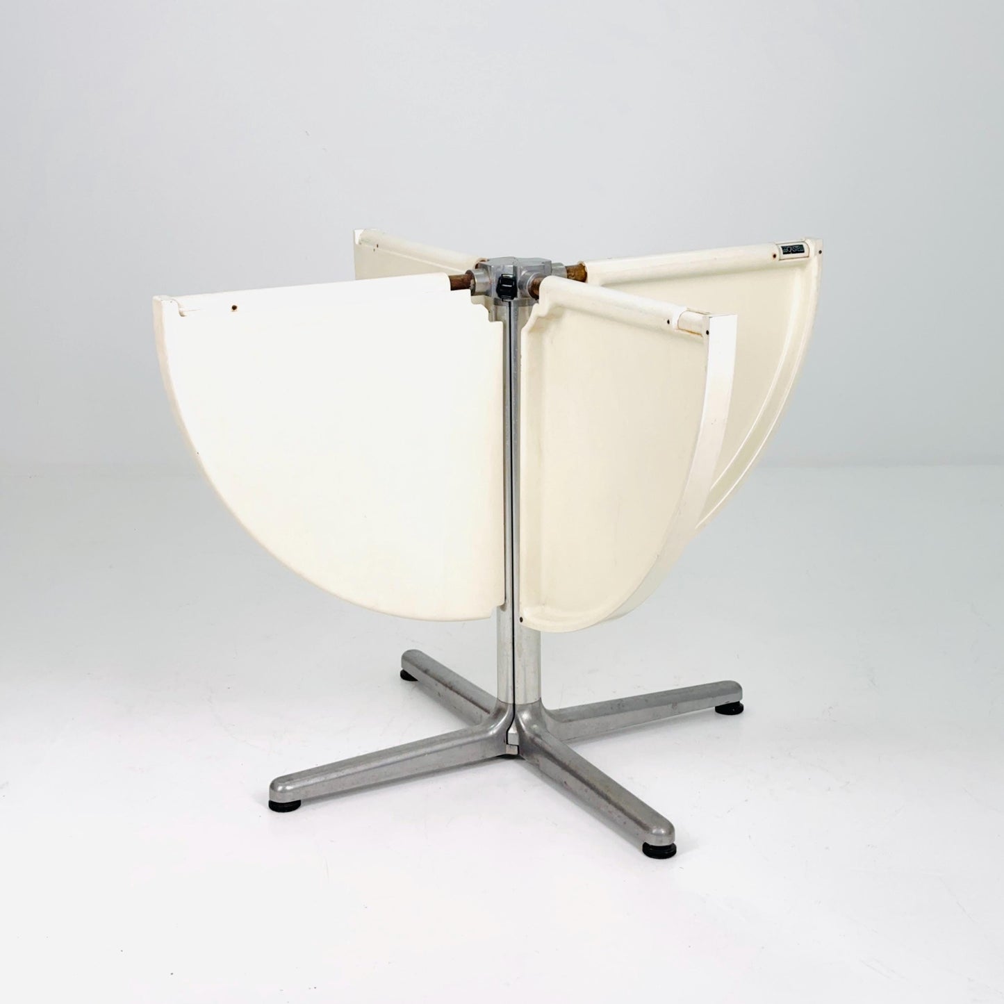 Mid century Italian Plano Folding white Table by Giancarlo Piretti, 1970s