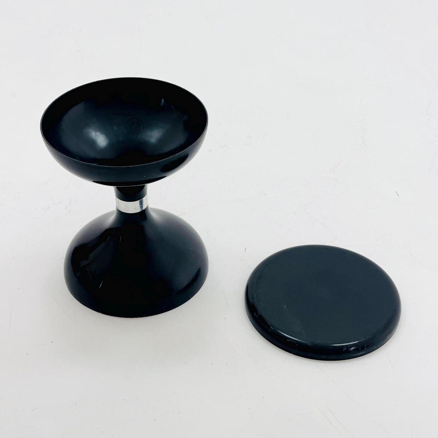 Space Age Black Plastic Stool – Robur Sgabello Americano, Italy 1970s