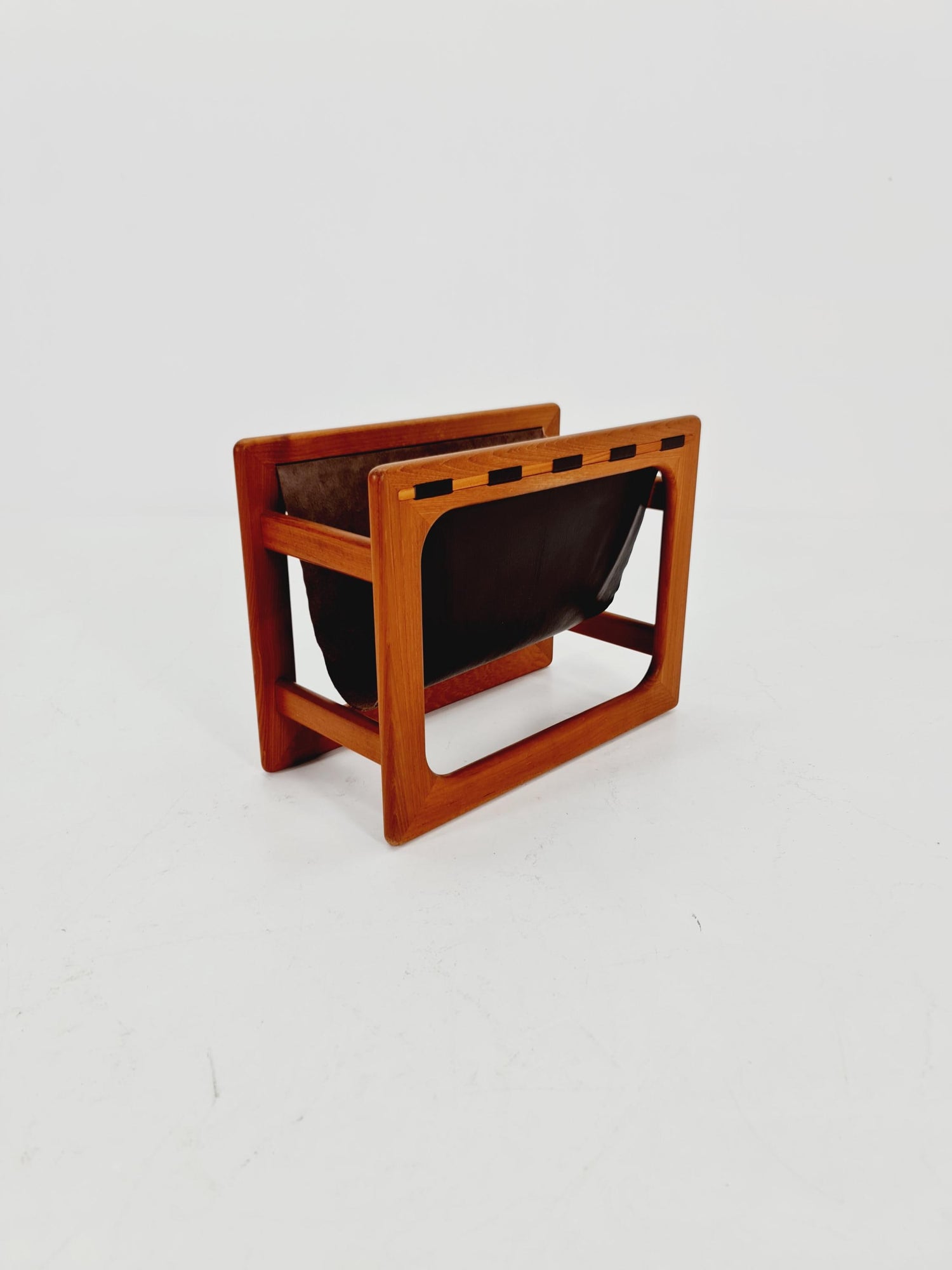 Danish Mid century Solid teak magazine rack by Aksel kjersgaard Salin Möbelfabrik, 1960s