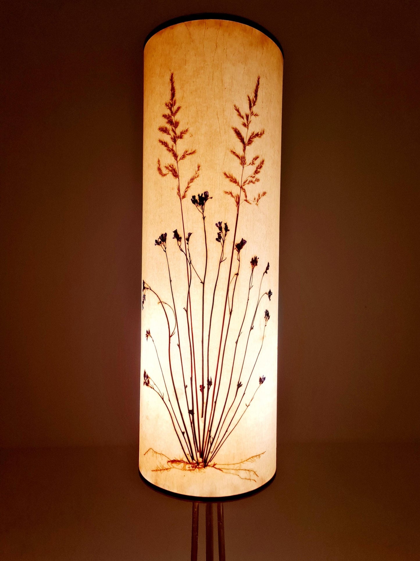 Rare Tripod Mid century German floor lamp Brass 1960s