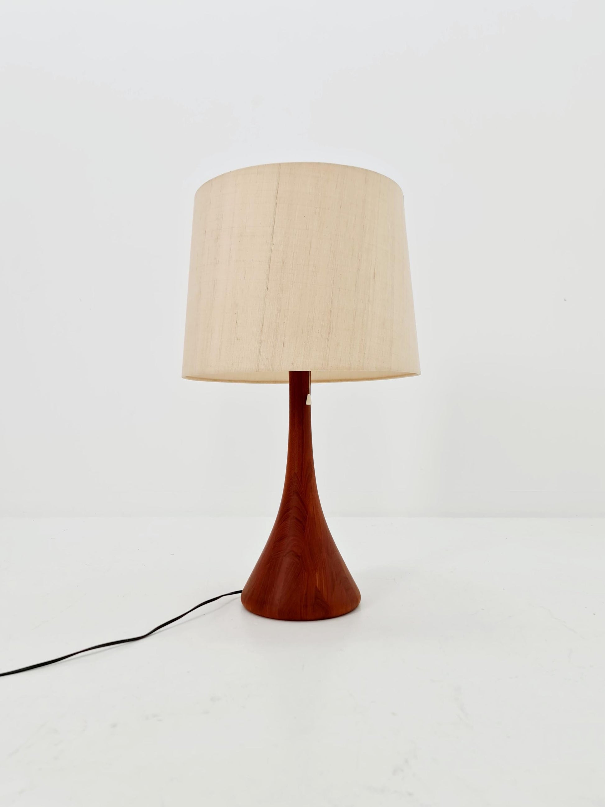 Mid century solid teak table lamp by Domus , 1960s