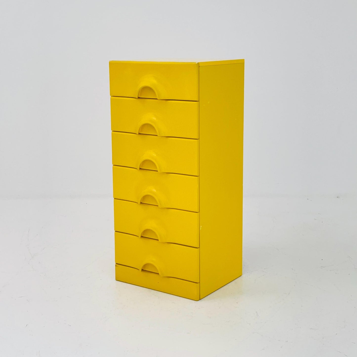 Rare Space Age Yellow Quadro Chest of Drawers by Jürgen Lange for Schönbuch, 1960s