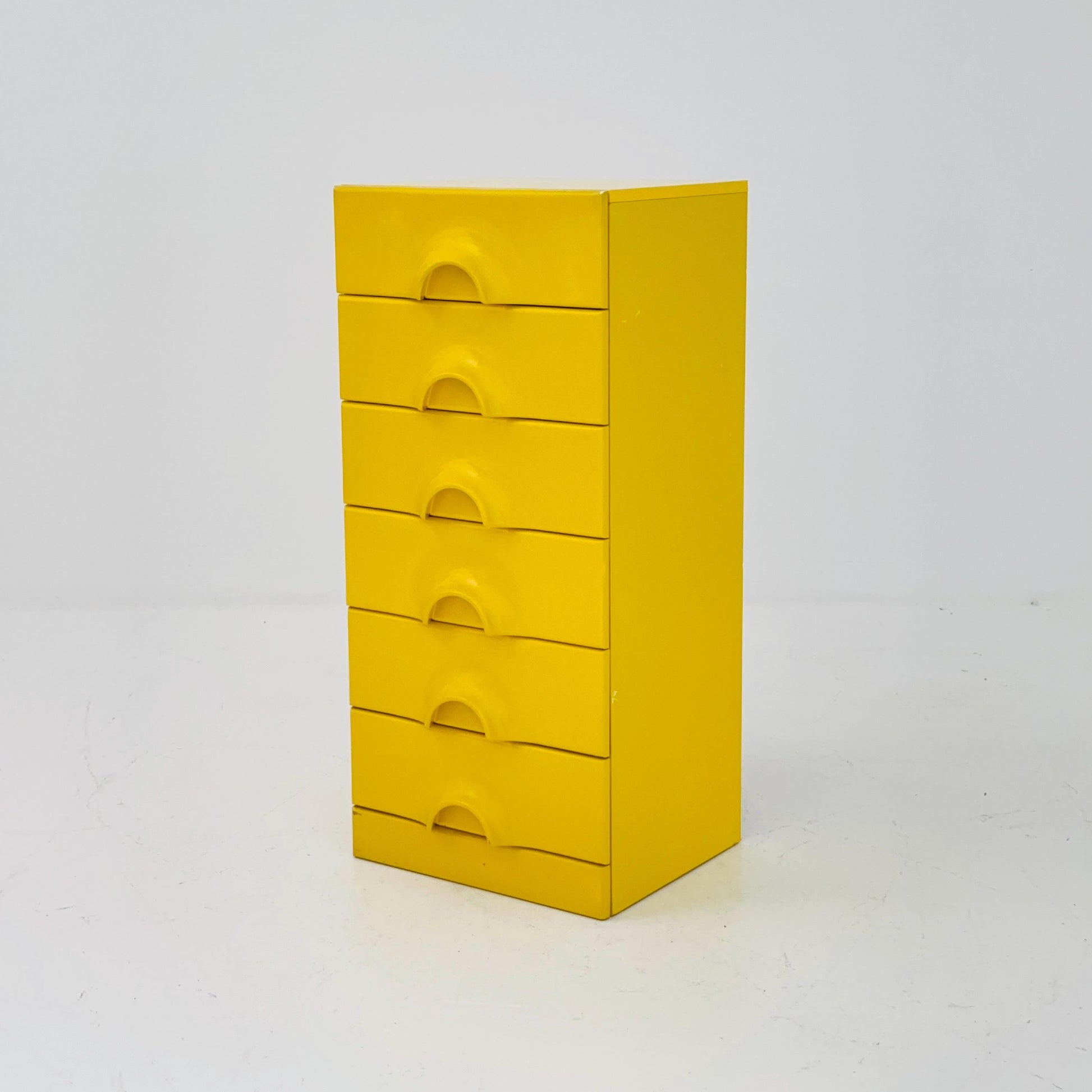 Rare Space Age Yellow Quadro Chest of Drawers by Jürgen Lange for Schönbuch, 1960s