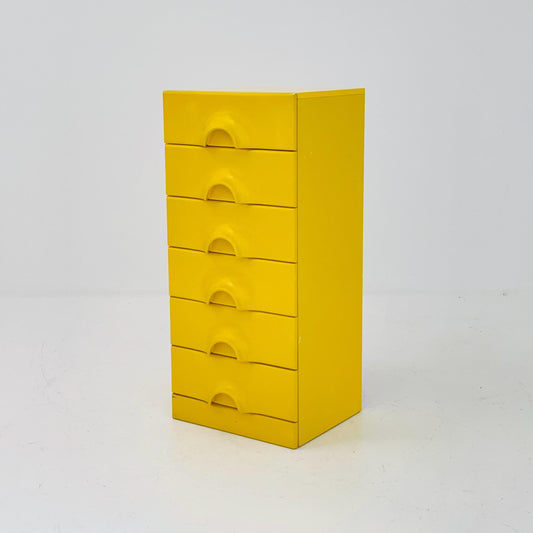 Rare Space Age Yellow Quadro Chest of Drawers by Jürgen Lange for Schönbuch, 1960s