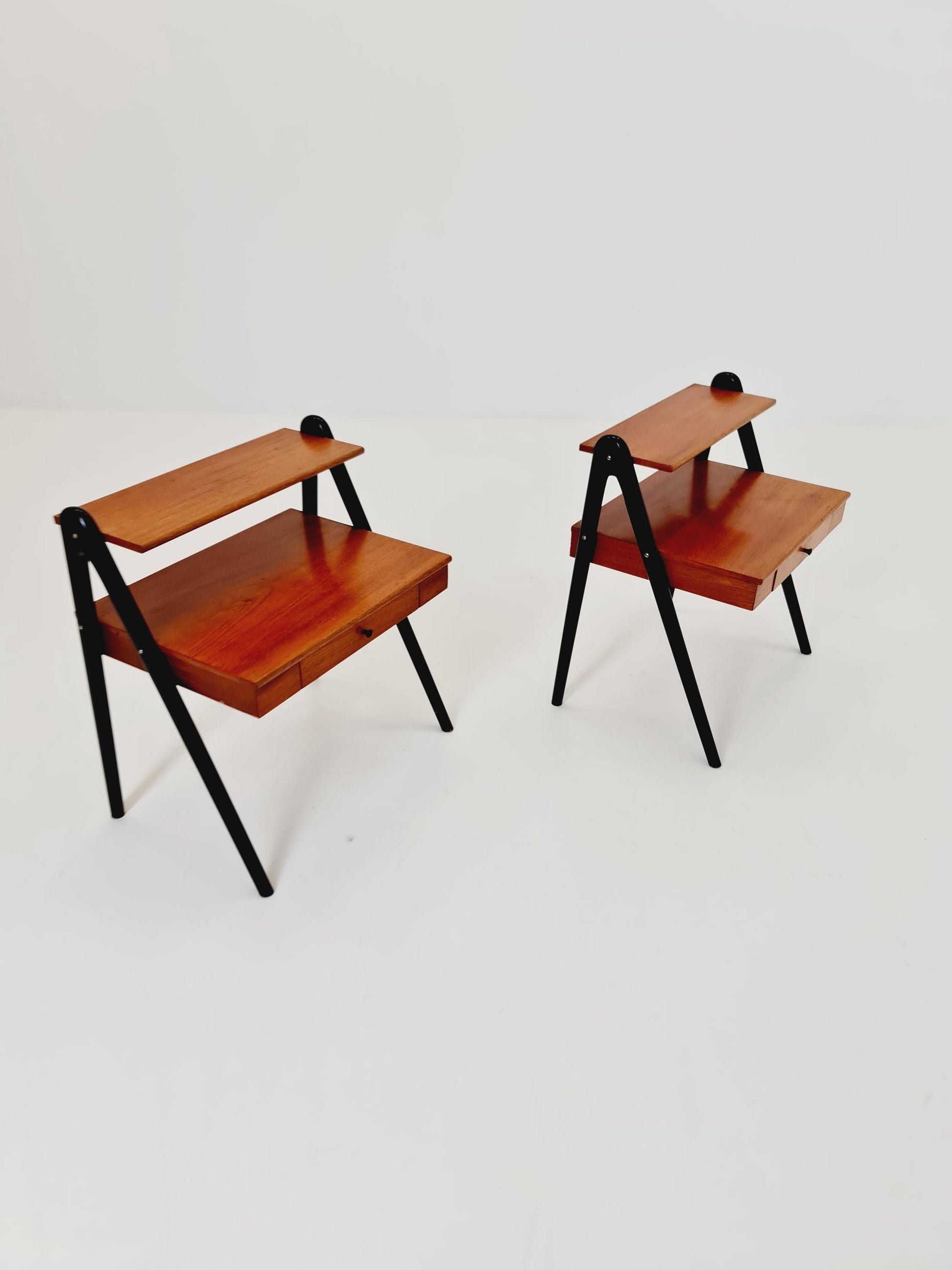 Pair of Midcentury Swedish Vintage Side table/ Bedside table, 1960s