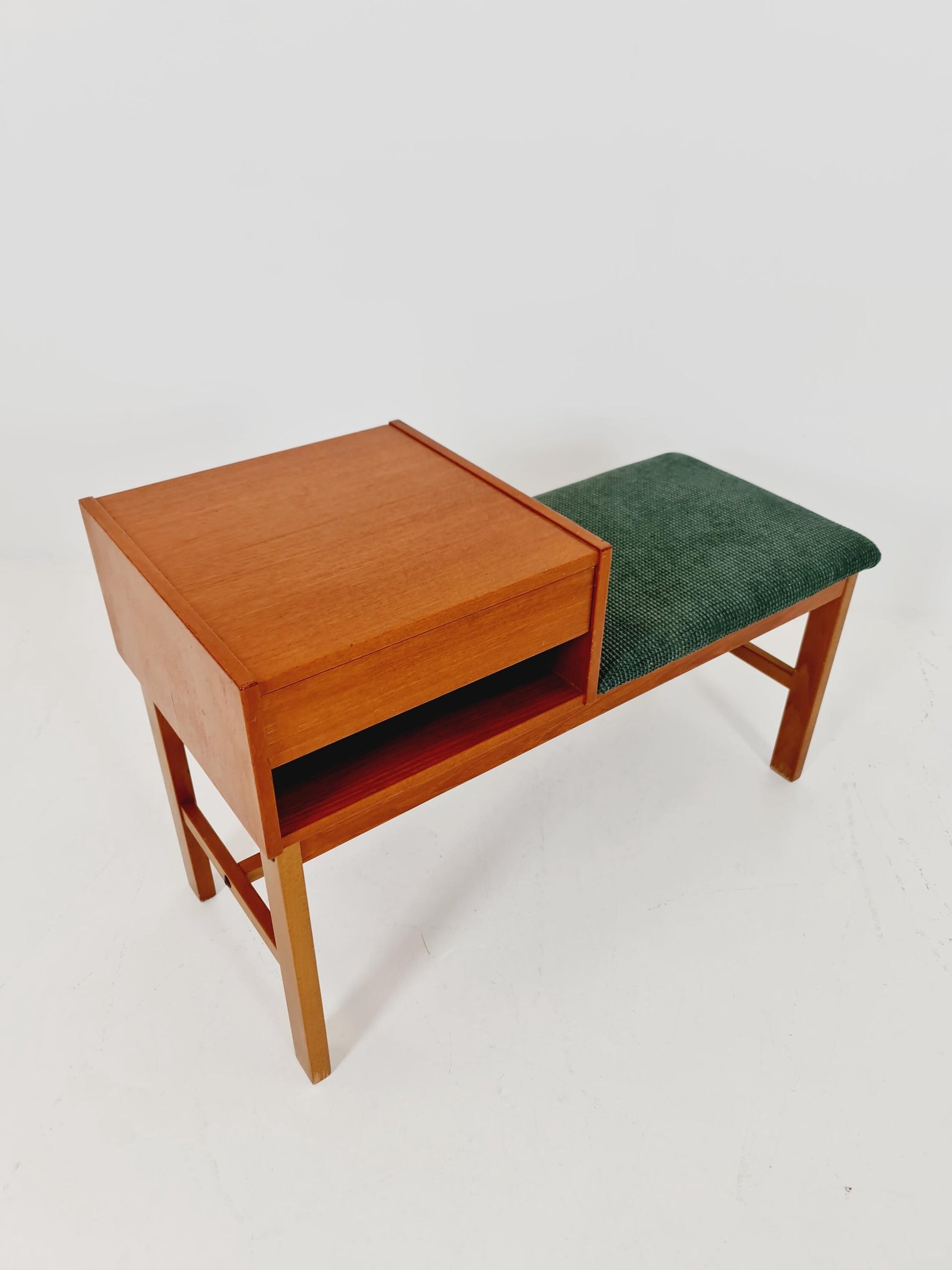 Danish teak telefon table/ hallway table By Jörgen Maahr/Otto Nielsen, 1960s