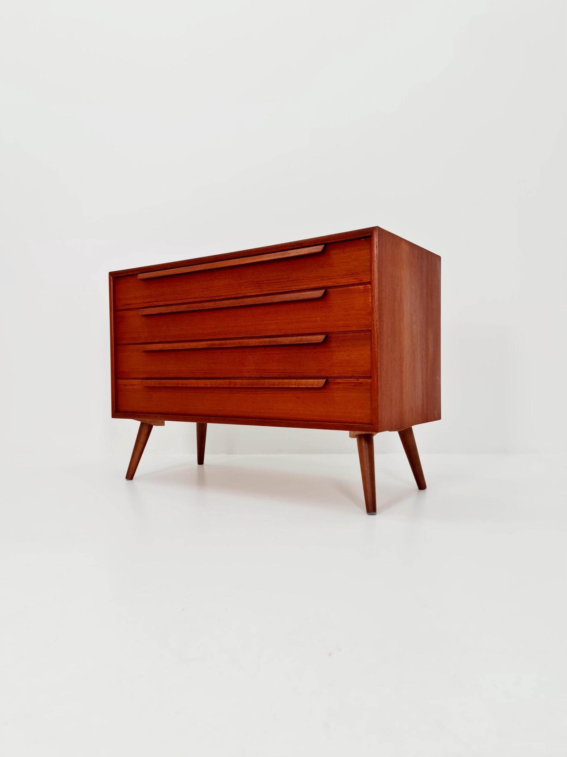 Mid century Modern German teak chest of drawers by WK möbel, 1960s