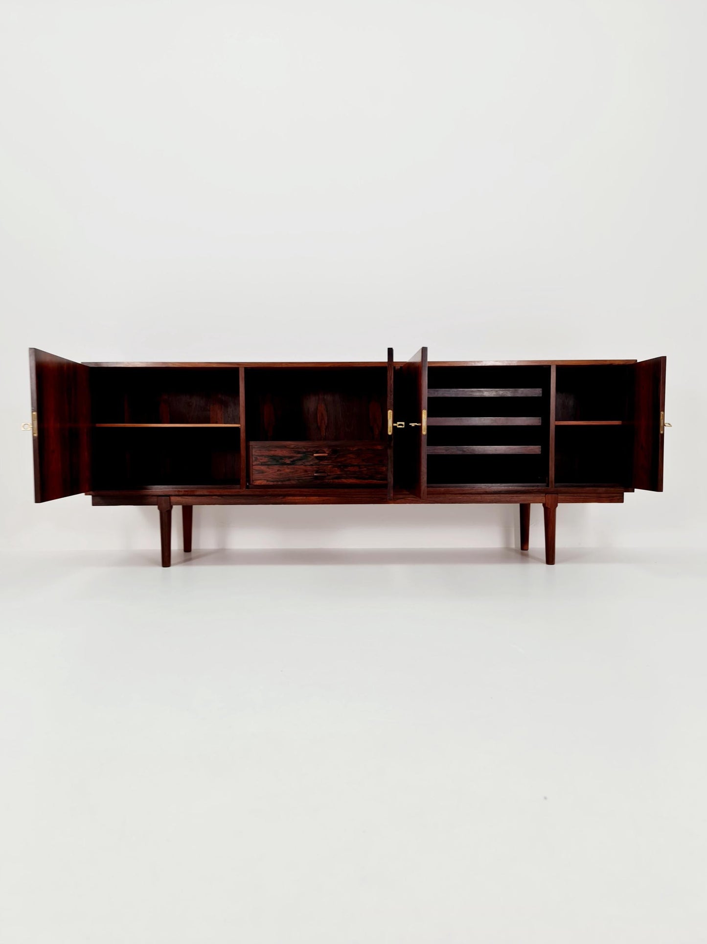 Super Rare Danish Rose wood Sideboard by Arne Vodder 1960s