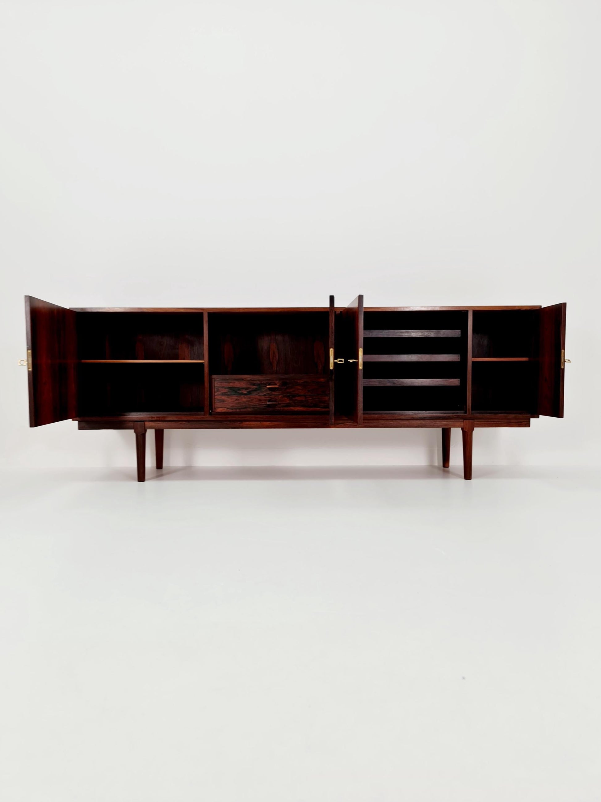 Super Rare Danish Rose wood Sideboard by Arne Vodder 1960s
