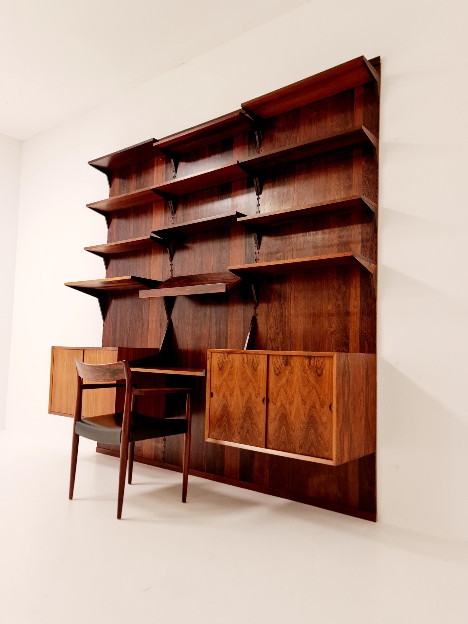 Mid century Danish rosewood Wall Unit by Poul Cadovius for Cado, Denmark, 1960s
