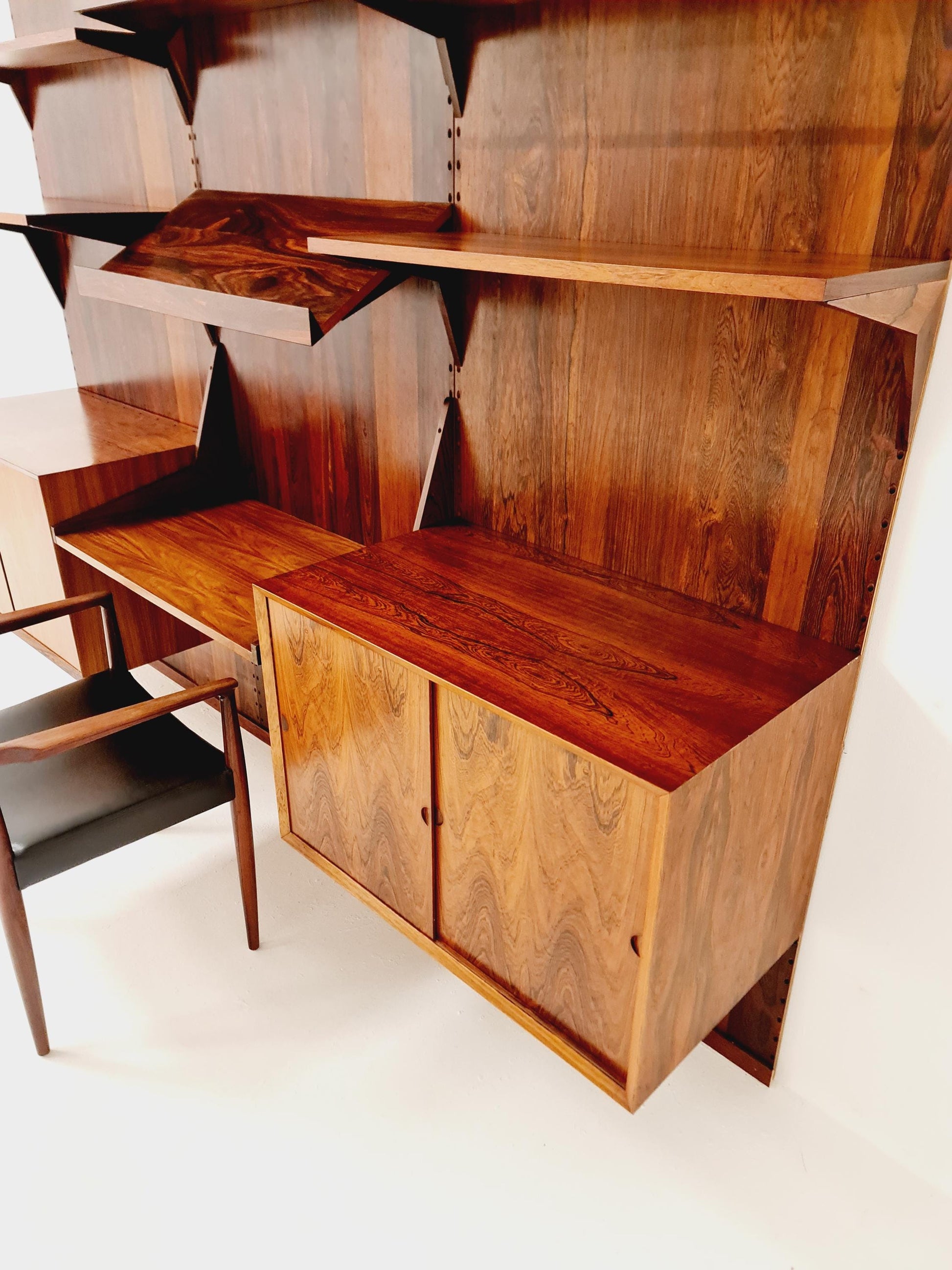 Mid century Danish rosewood Wall Unit by Poul Cadovius for Cado, Denmark, 1960s