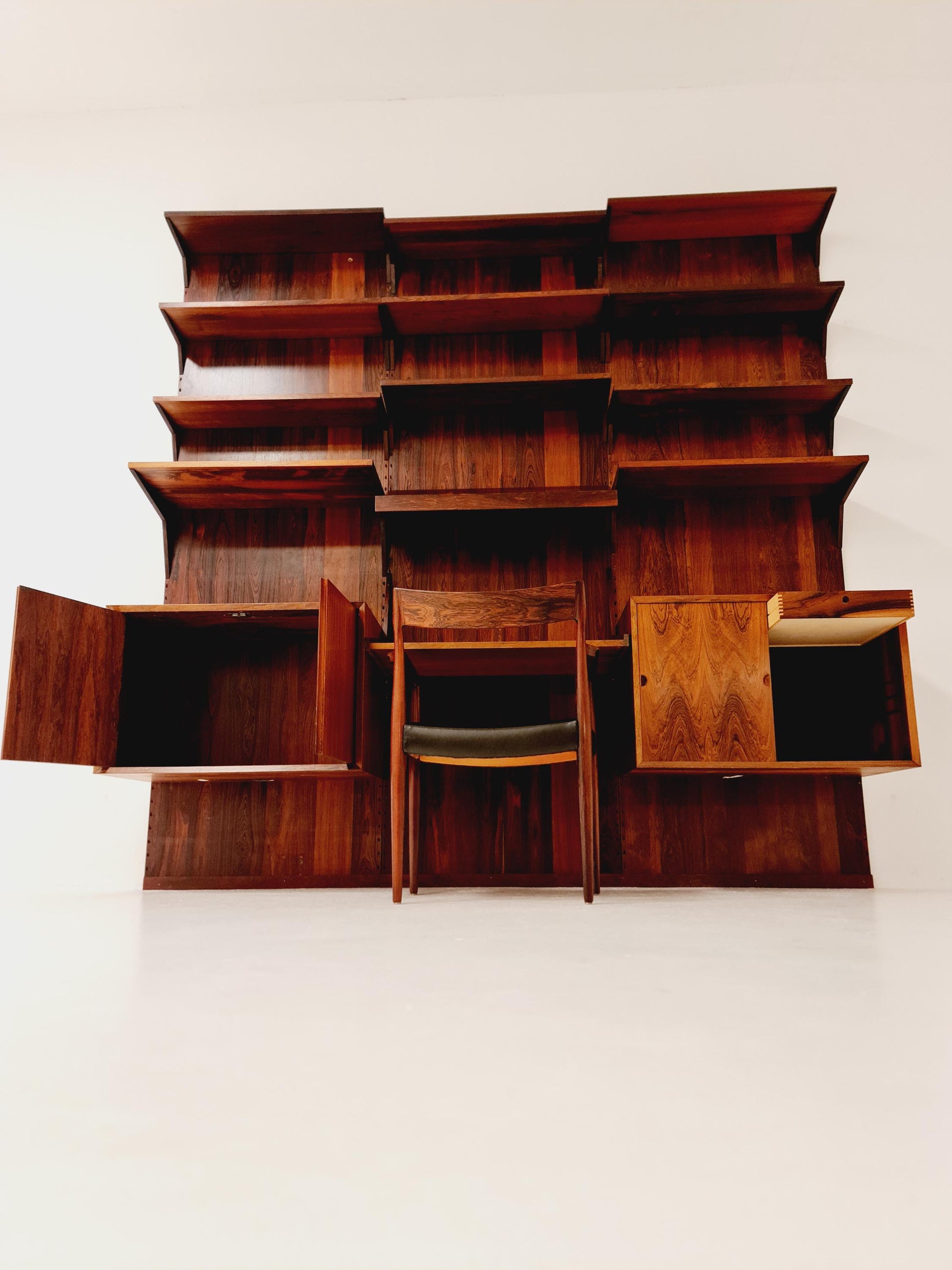 Mid century Danish rosewood Wall Unit by Poul Cadovius for Cado, Denmark, 1960s