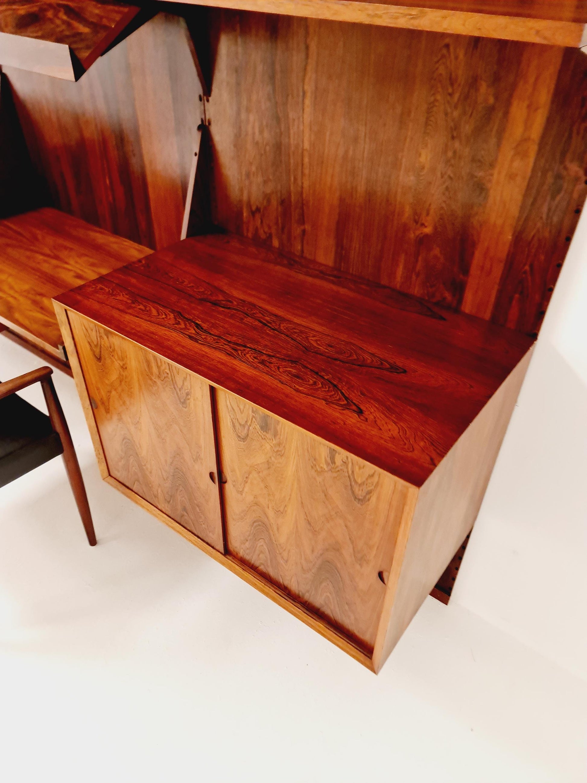 Mid century Danish rosewood Wall Unit by Poul Cadovius for Cado, Denmark, 1960s