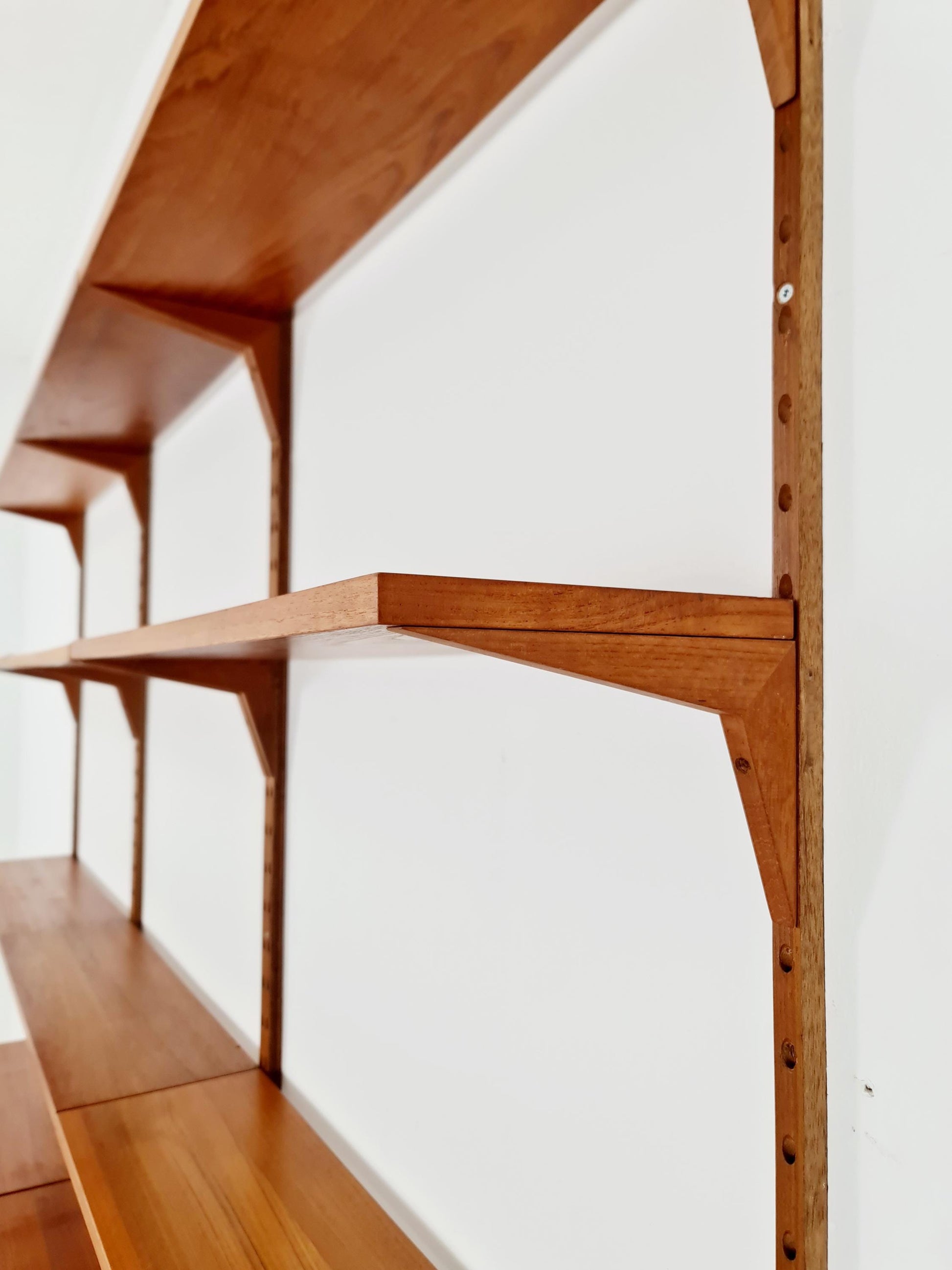 Big Mid century Danish Teak Wall Unit with 3 cabinets by Poul Cadovius for Cado, Denmark, 1960s