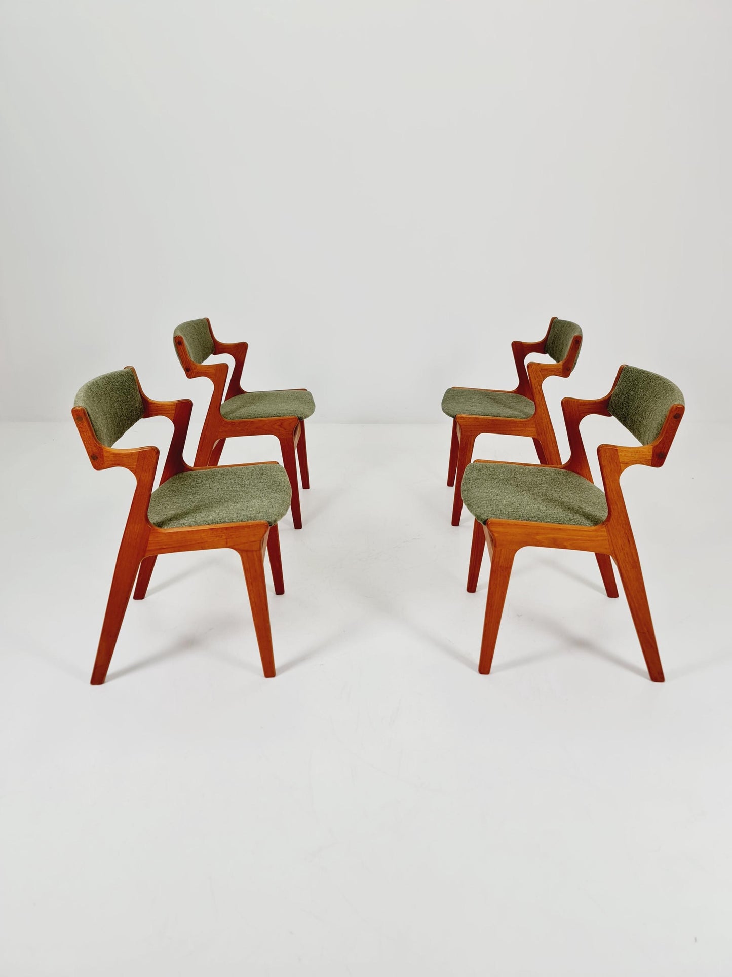 Mid Century Danish solid teak dining Chairs by Nova , 1960s