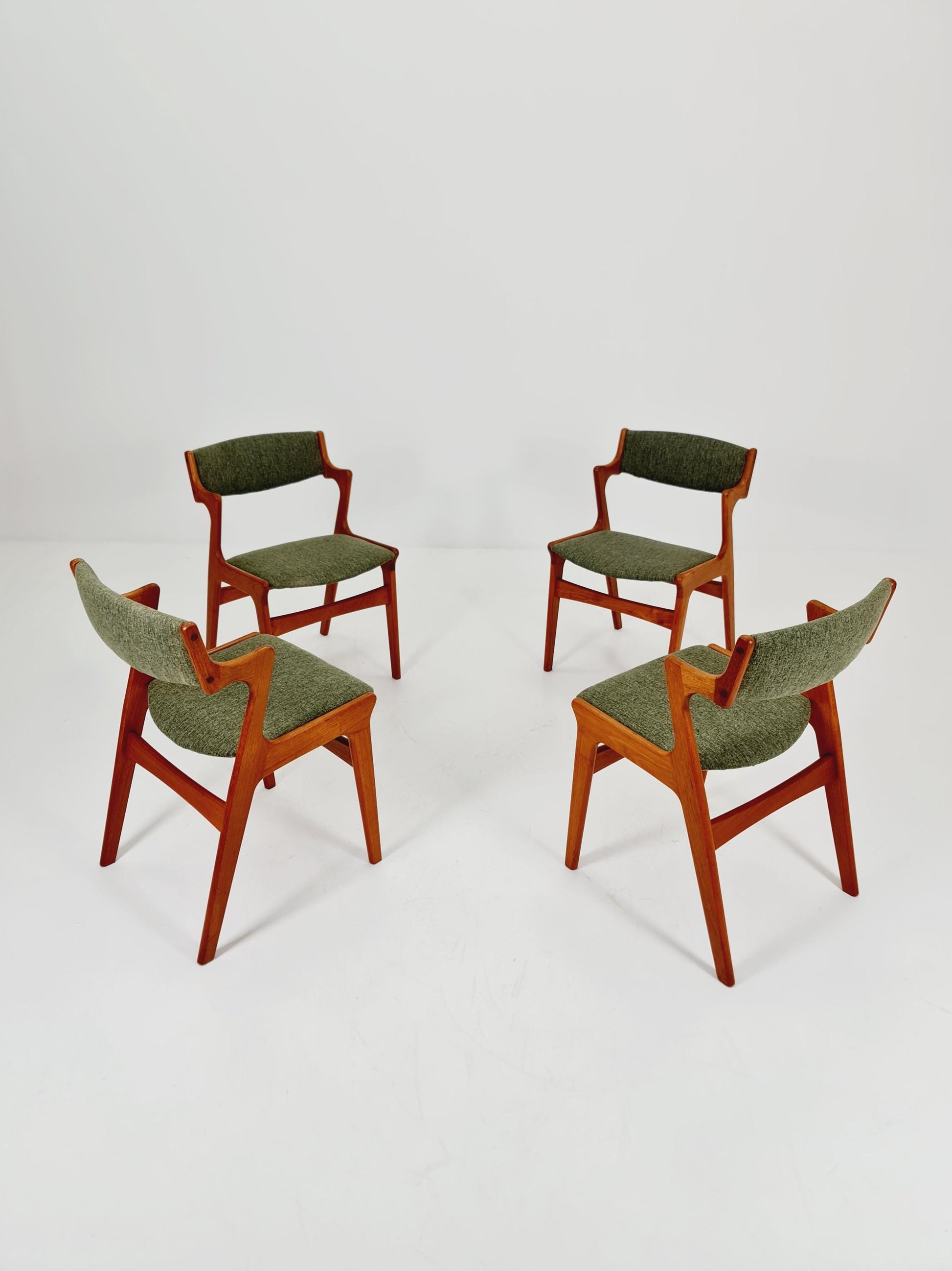 Mid Century Danish solid teak dining Chairs by Nova , 1960s