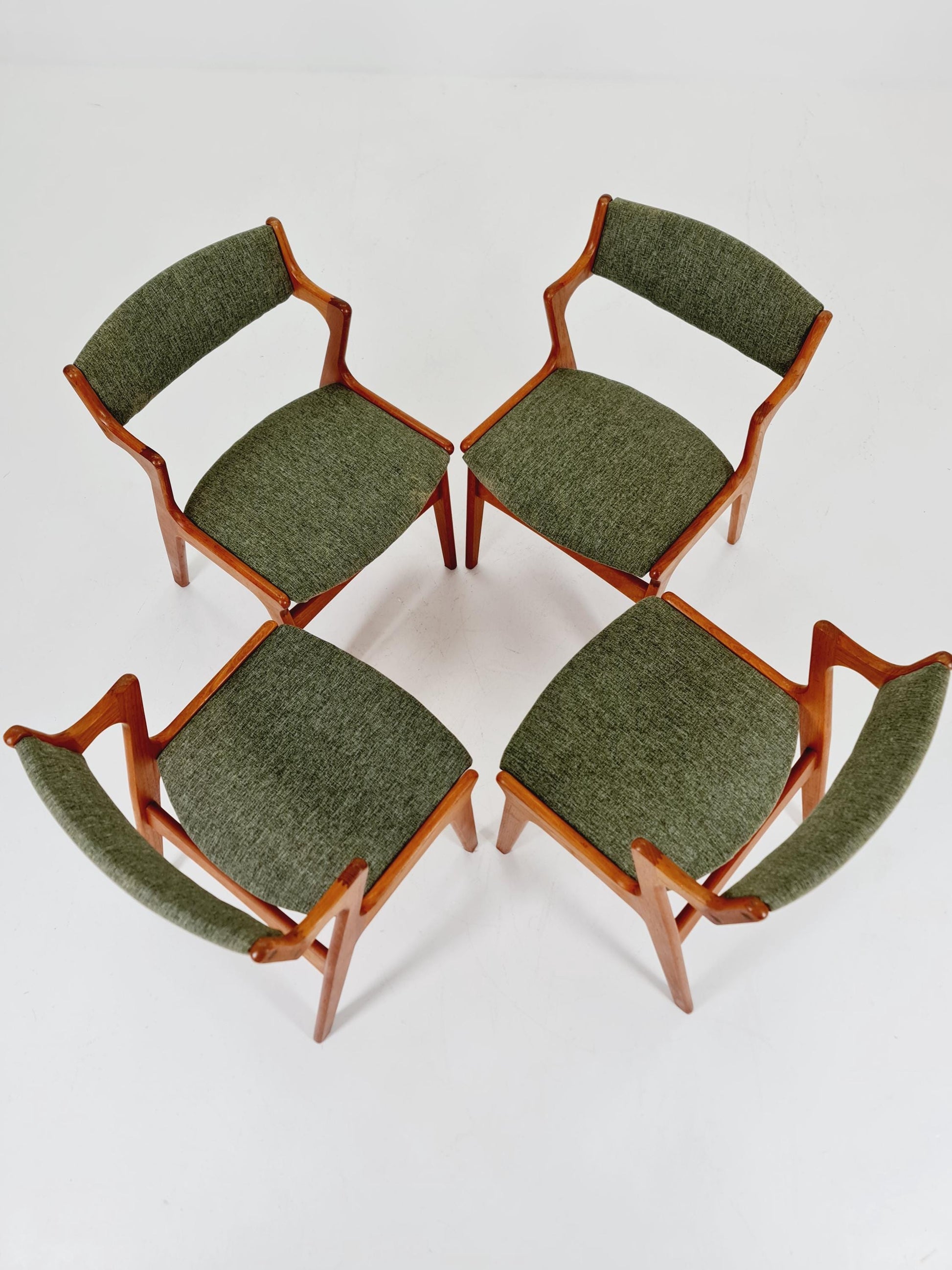 Mid Century Danish solid teak dining Chairs by Nova , 1960s