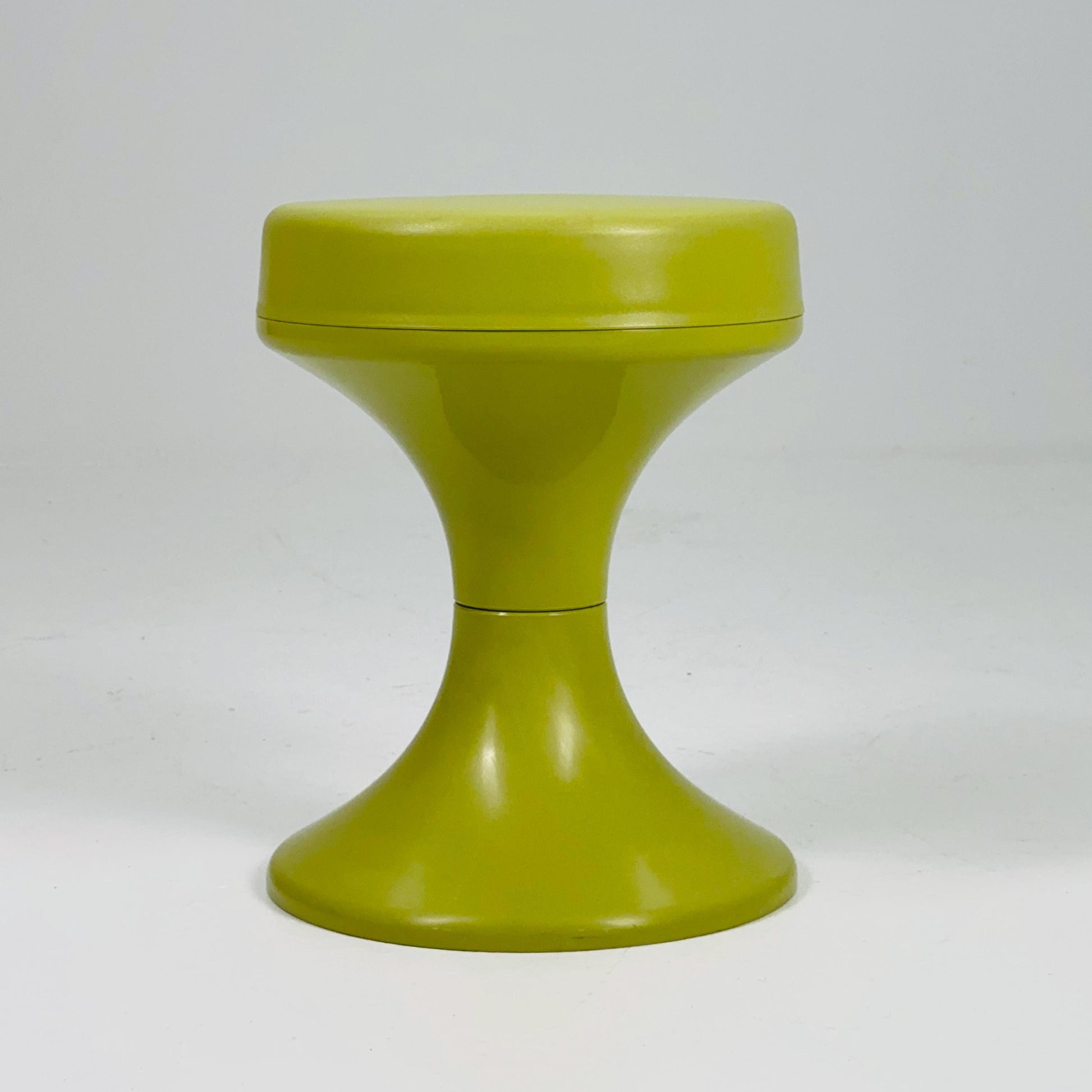 Space age green stool by Isoklepa - space age stool - Tulip Stool - Vintage Plastic Stool - Germany, 1970s