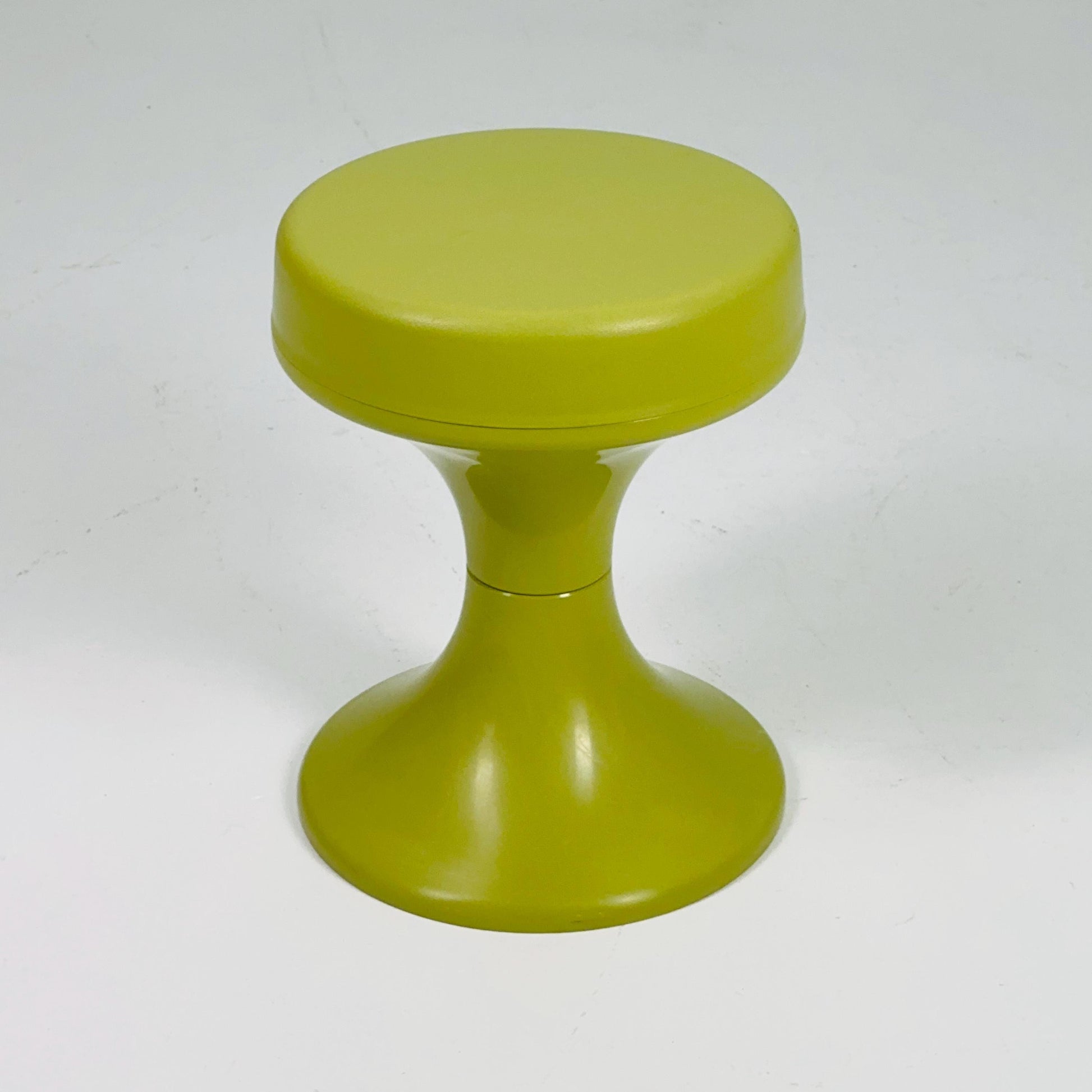 Space age green stool by Isoklepa - space age stool - Tulip Stool - Vintage Plastic Stool - Germany, 1970s