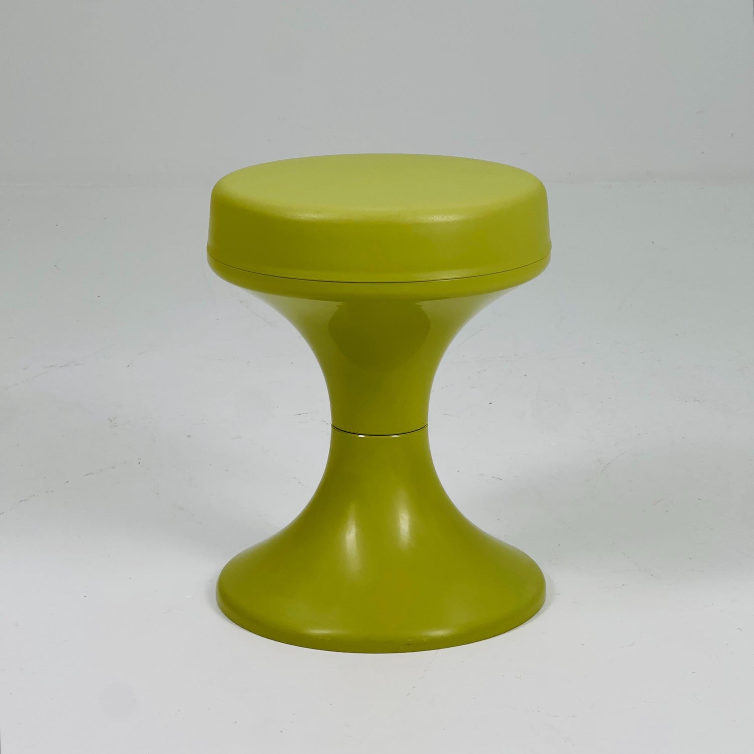 Space age green stool by Isoklepa - space age stool - Tulip Stool - Vintage Plastic Stool - Germany, 1970s