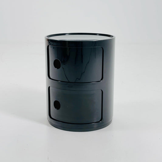 Space Age Componibili 2-Tier Storage Unit by Anna Castelli Ferrieri for Kartell — Model 4965-6-7 — Italy, 1970s