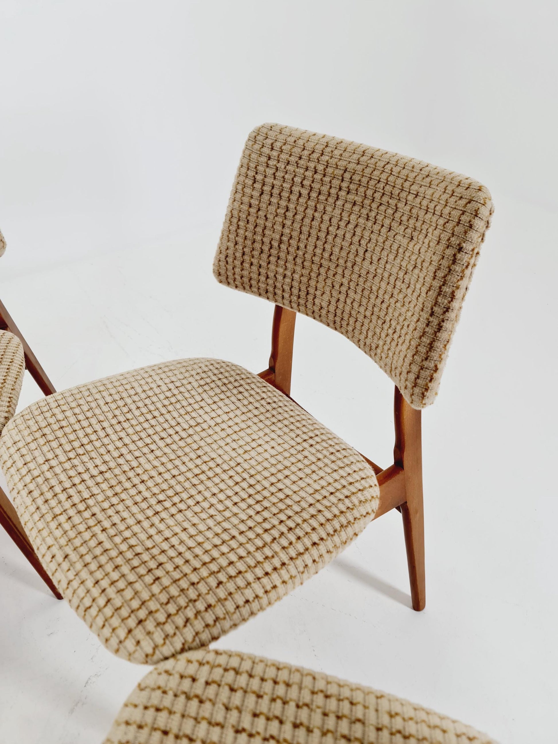 Vintage Danish solid wood dining Chairs, 1960s, Set of 6