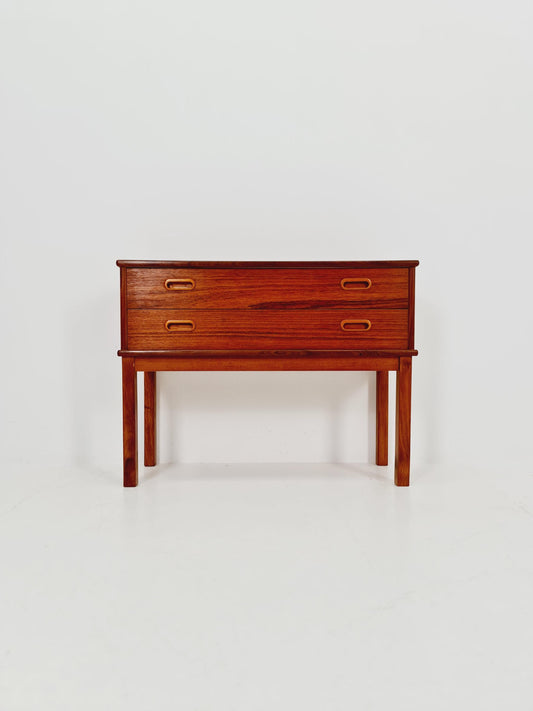 Midcentury danish design chest of drawers / drawer dresser /2 drawers cabinet, 1960s