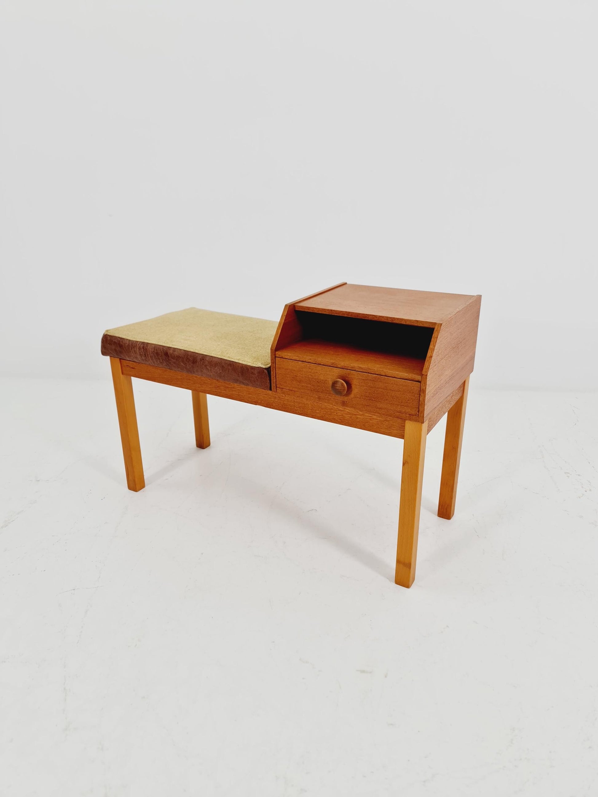 Danish teak telefon table/ hallway table, 1960s