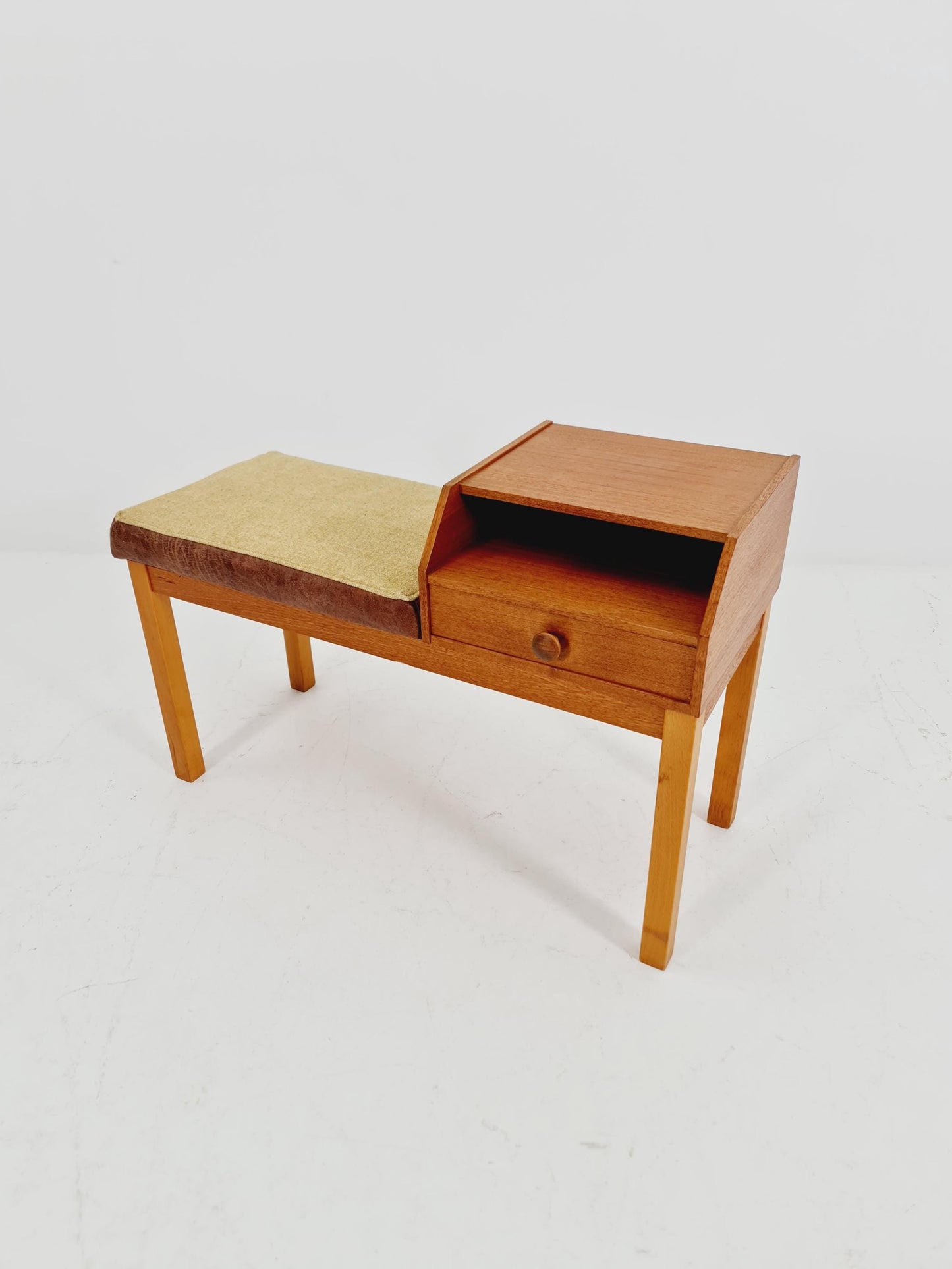 Danish teak telefon table/ hallway table, 1960s