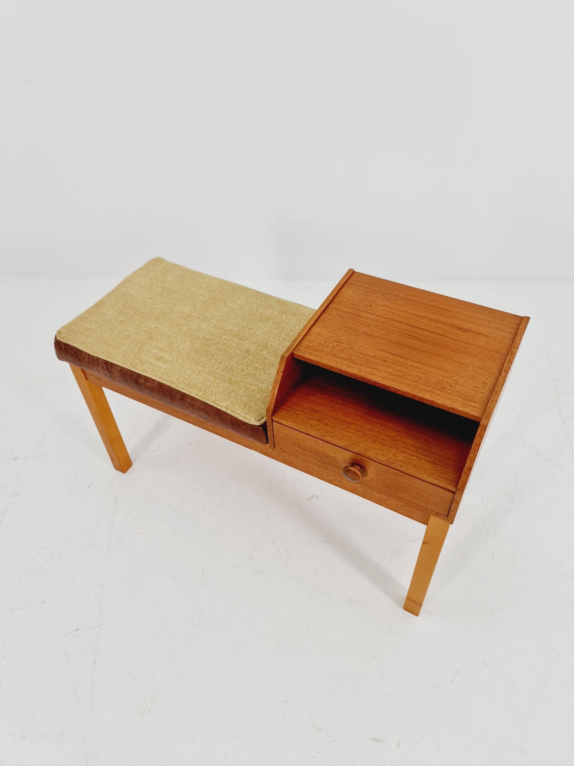 Danish teak telefon table/ hallway table, 1960s
